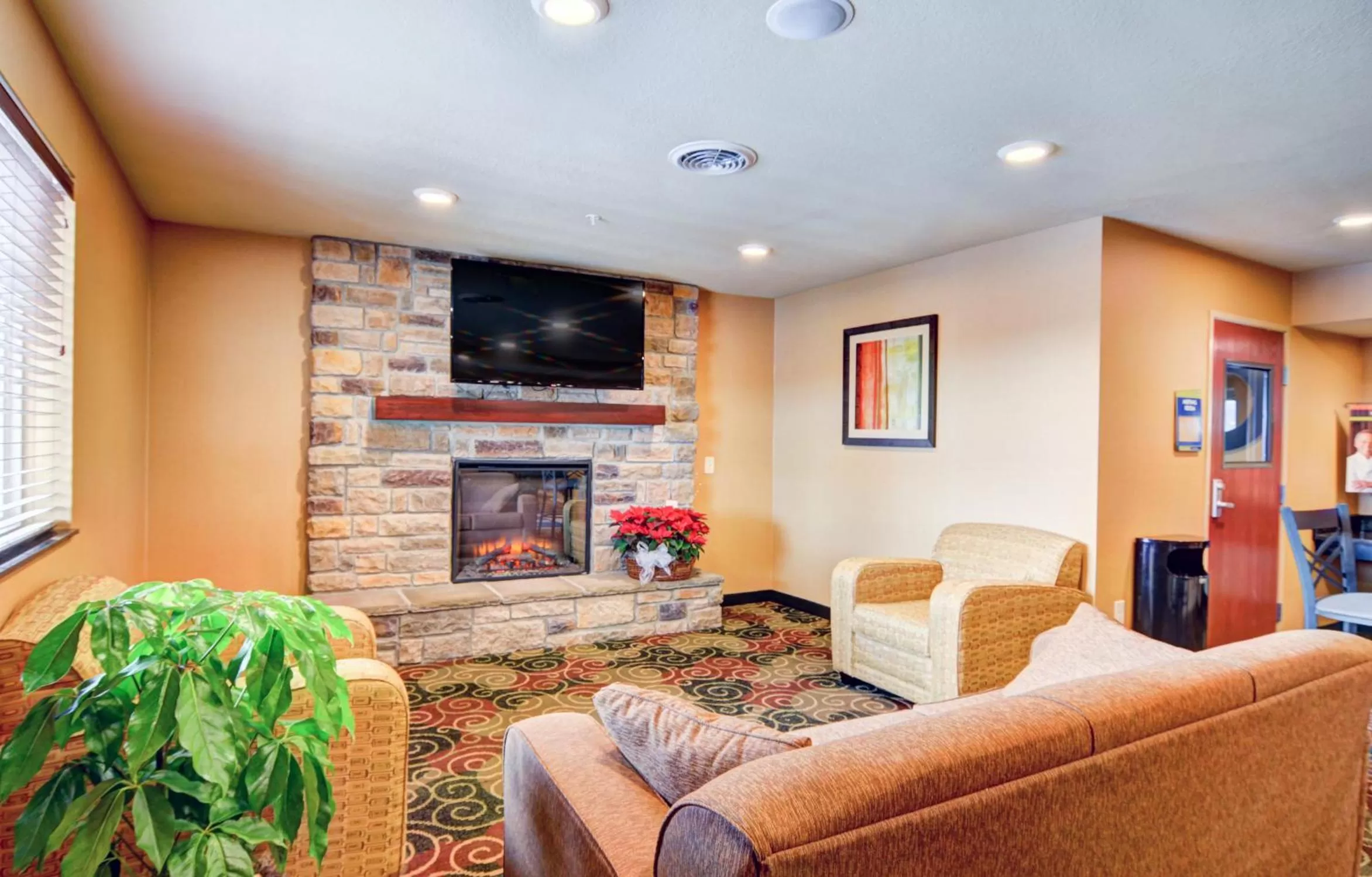 Lobby or reception in Cobblestone Hotel & Suites - Punxsutawney
