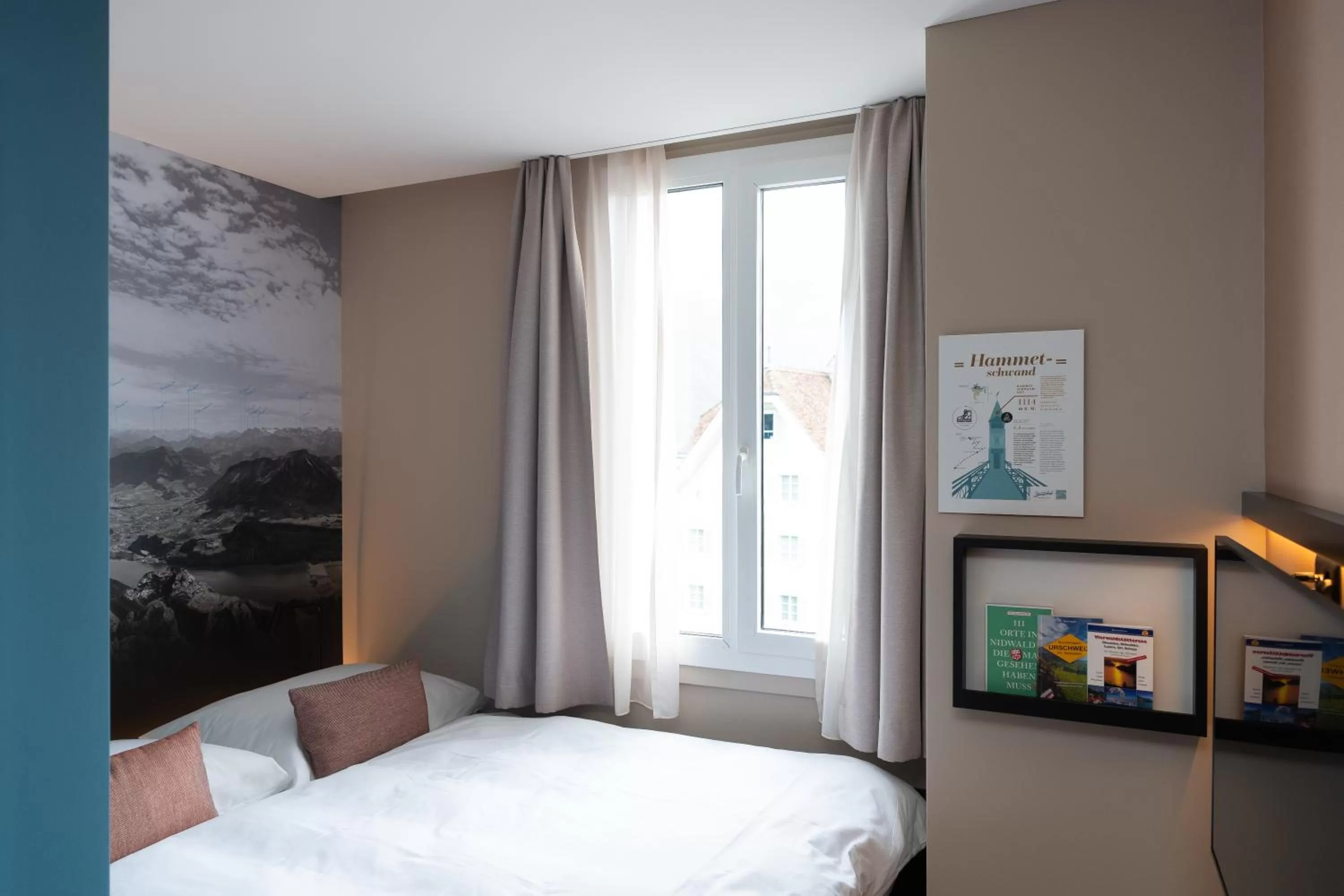 Photo of the whole room, Bed in Boutique Hotel Stanserhof