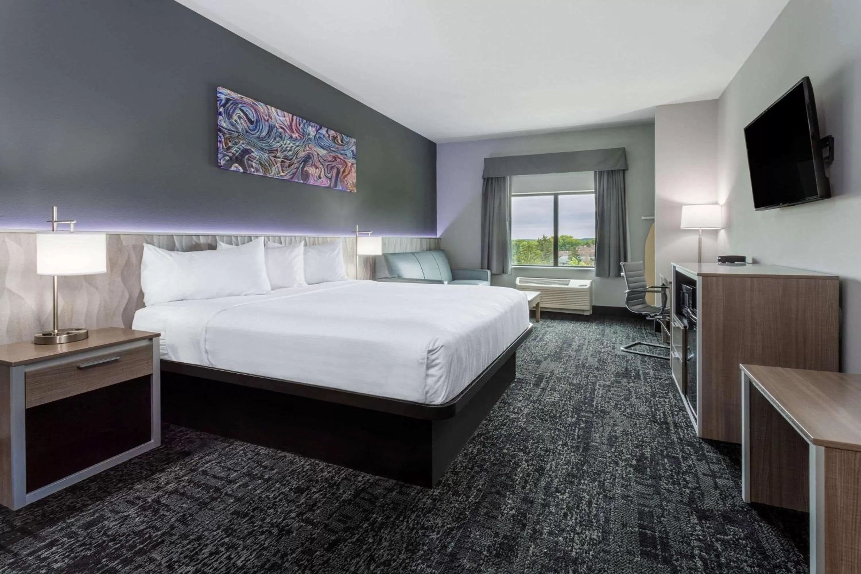 Shower, Bed in Baymont by Wyndham Madison