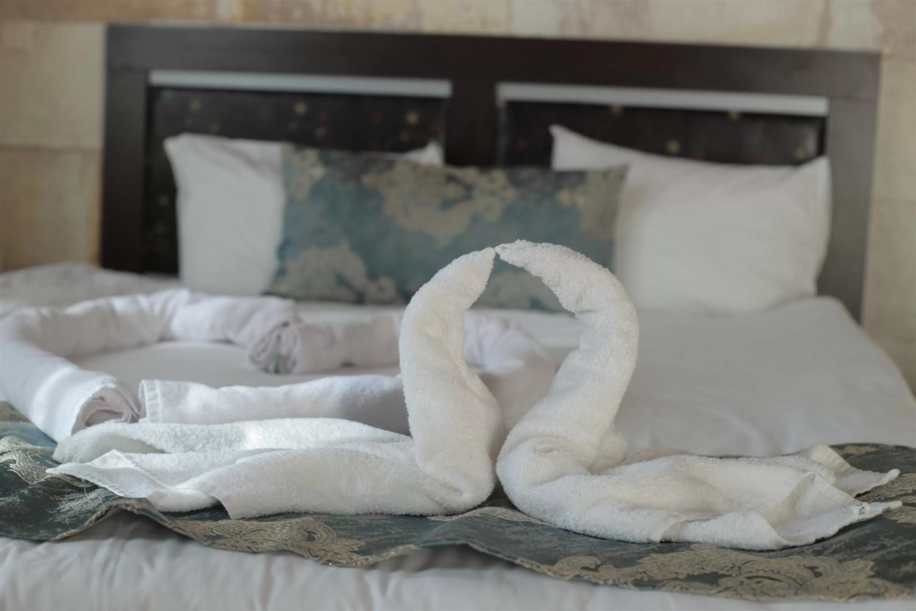 Bed in Guven Cave Hotel