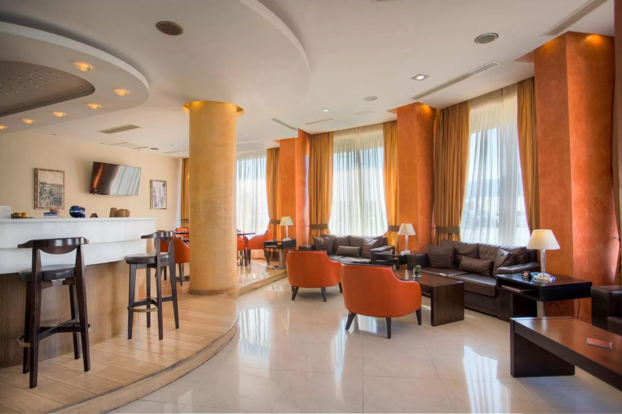 Lobby or reception in Blue Sea Hotel