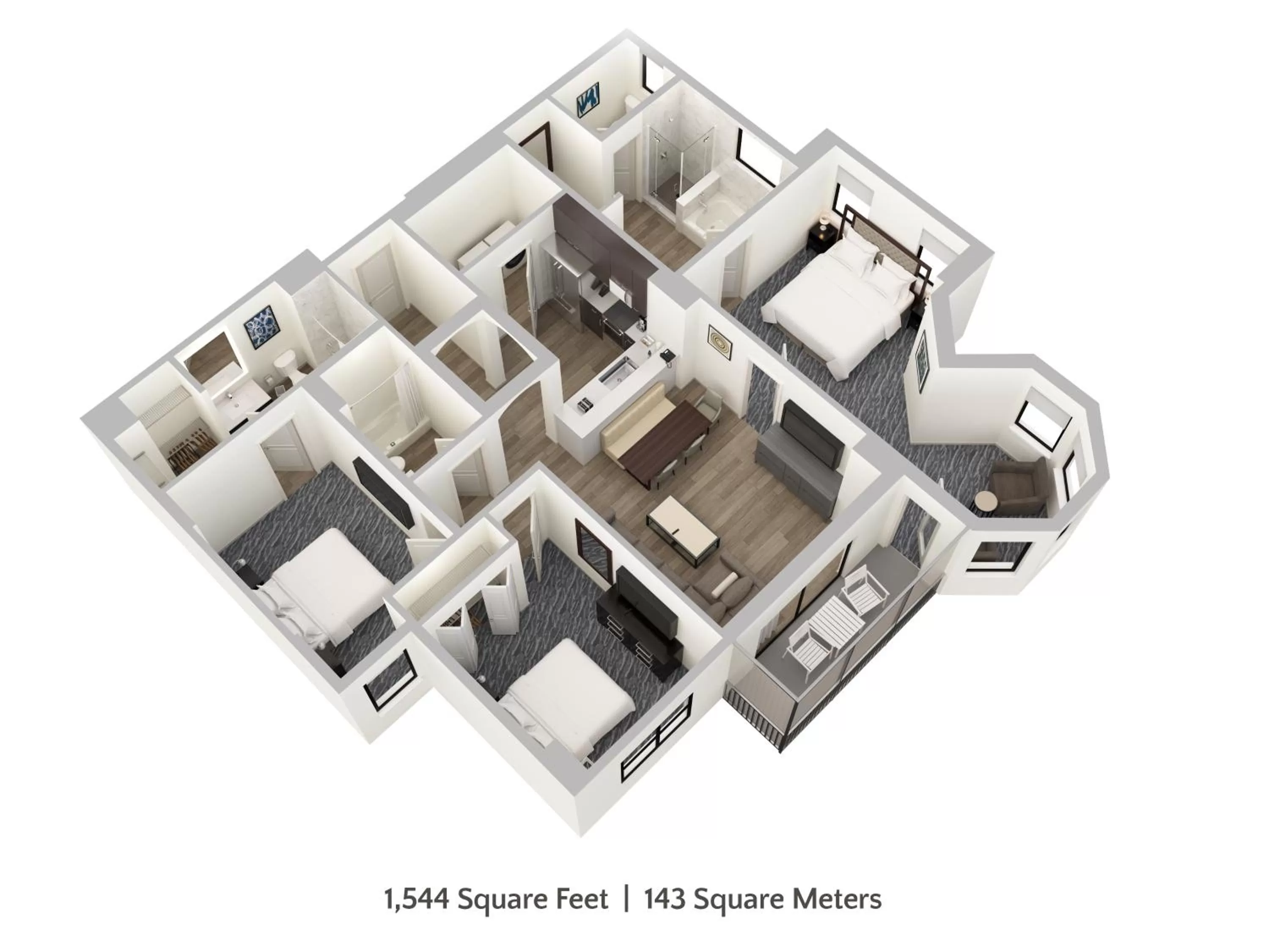 Floor plan in The Grove Resort & Water Park Orlando