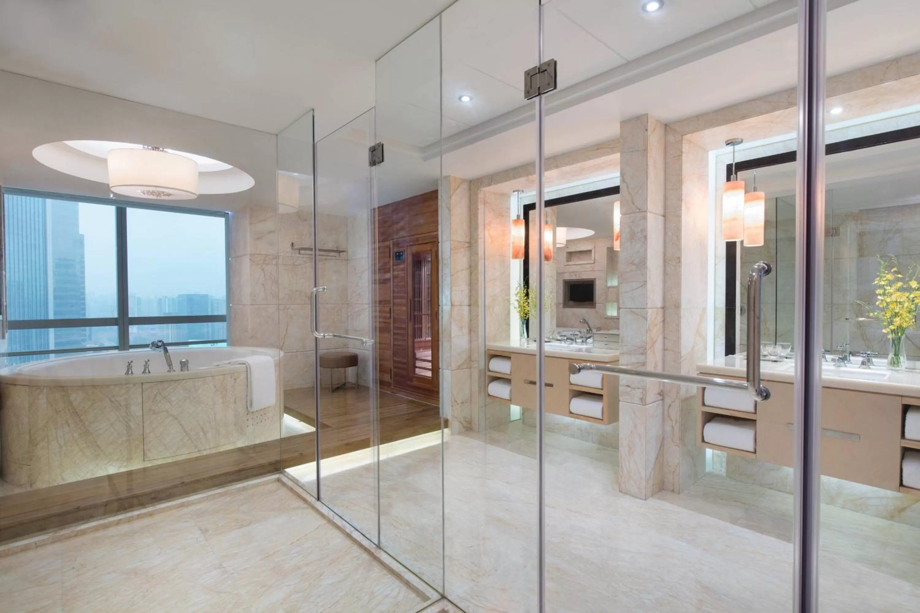 Bathroom in Guangzhou Marriott Hotel Tianhe