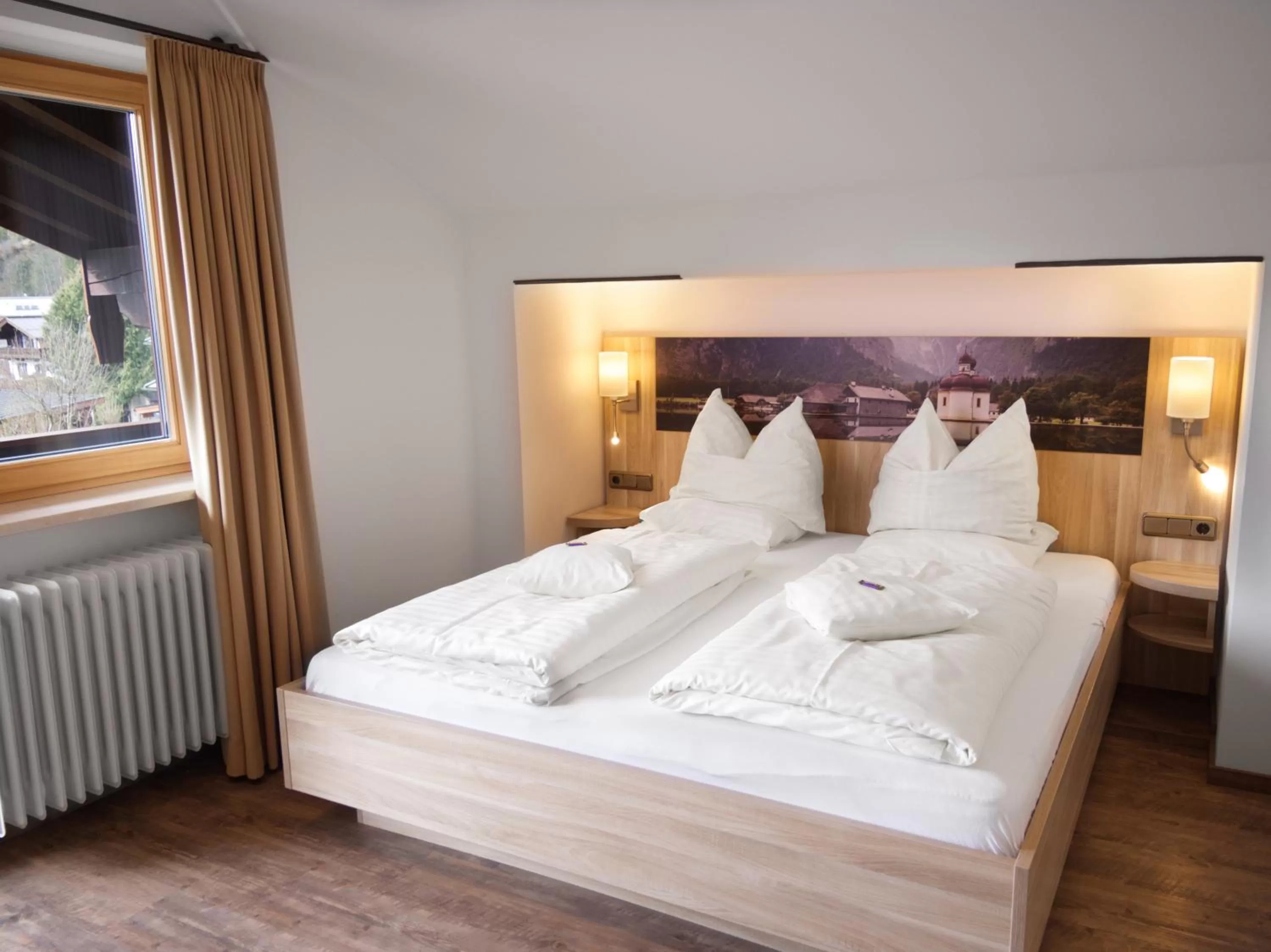 Bed in Hotel Garni Landhaus Sonnenstern