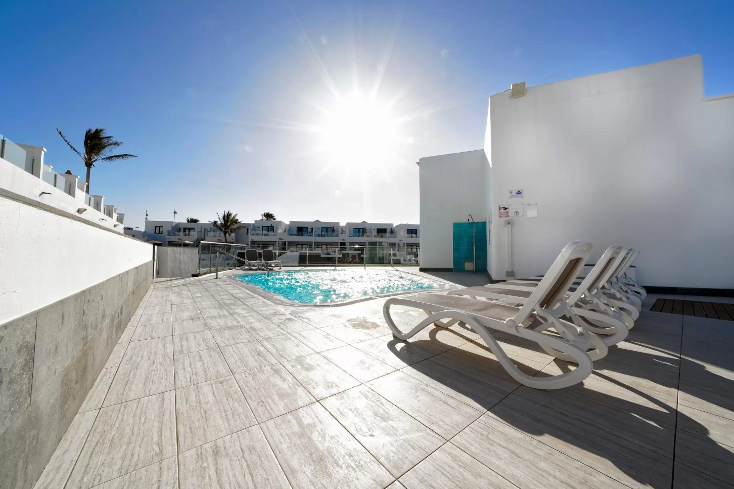 Steam room in Aqua Suites