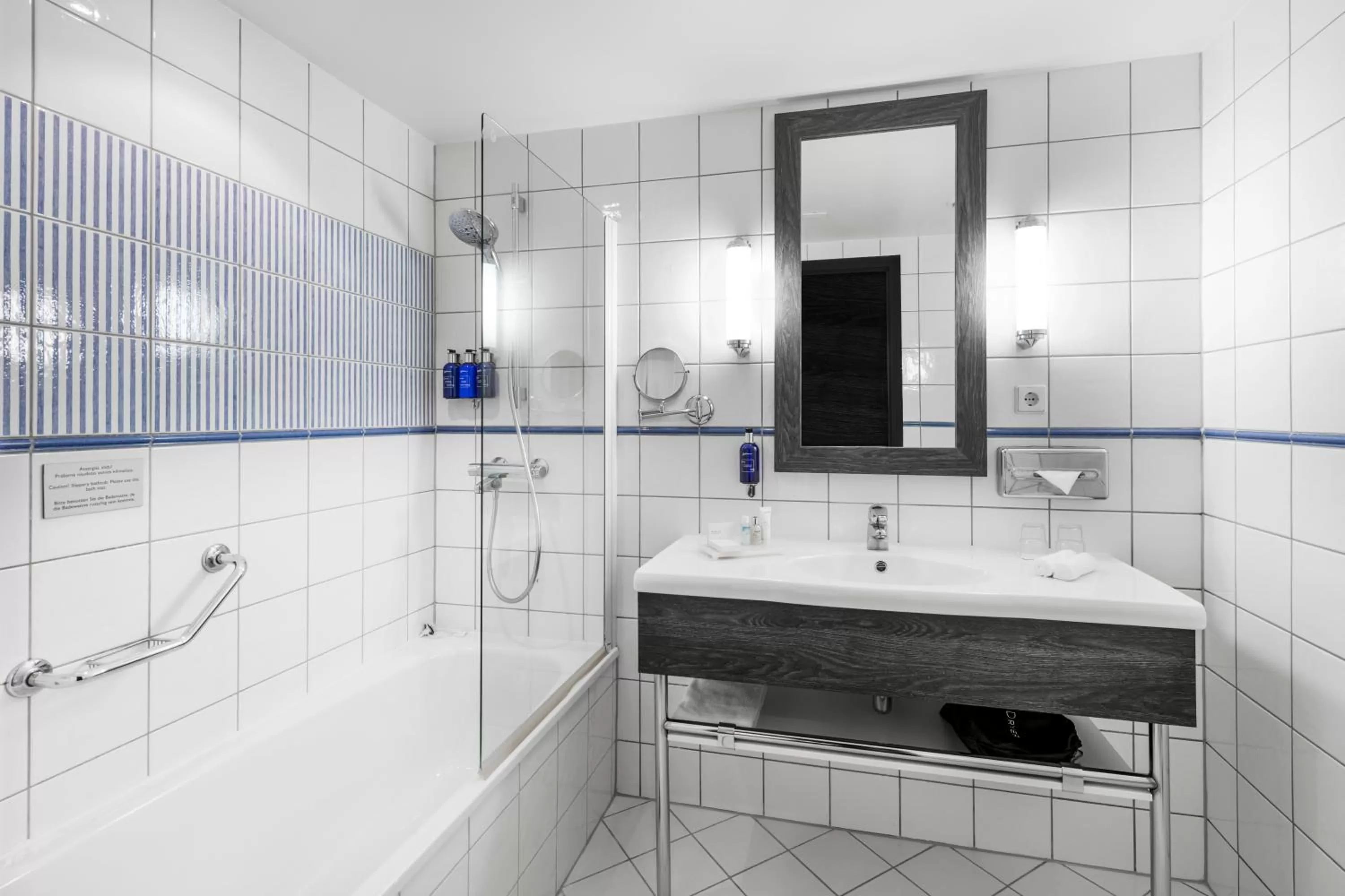 Bathroom in MERCURE KLAIPEDA CITY HOTEL, Meetings, Events, Restaurant & Bar - Accor Group, Pet Stay FREE