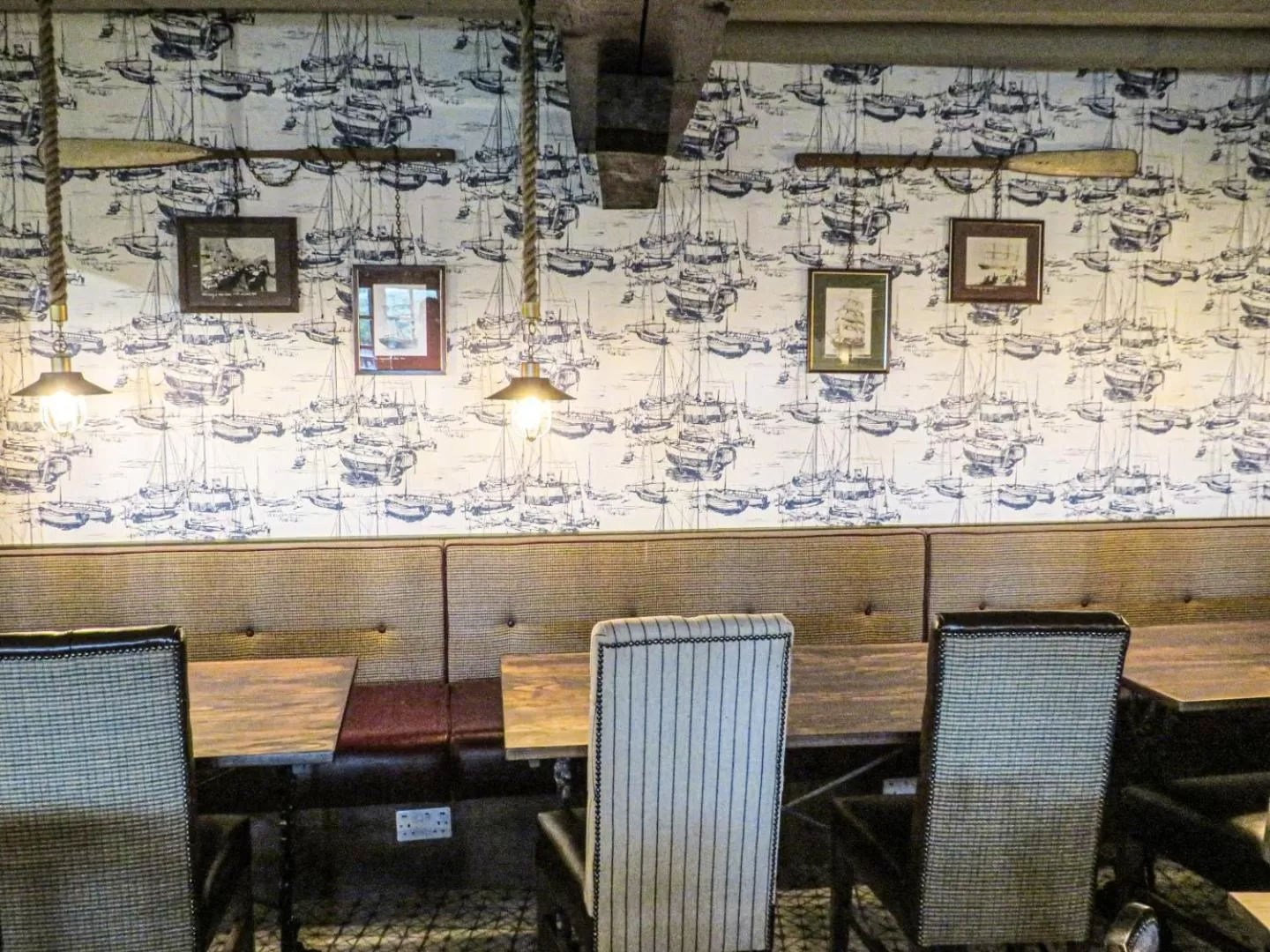 Dining area in The Spice Ship