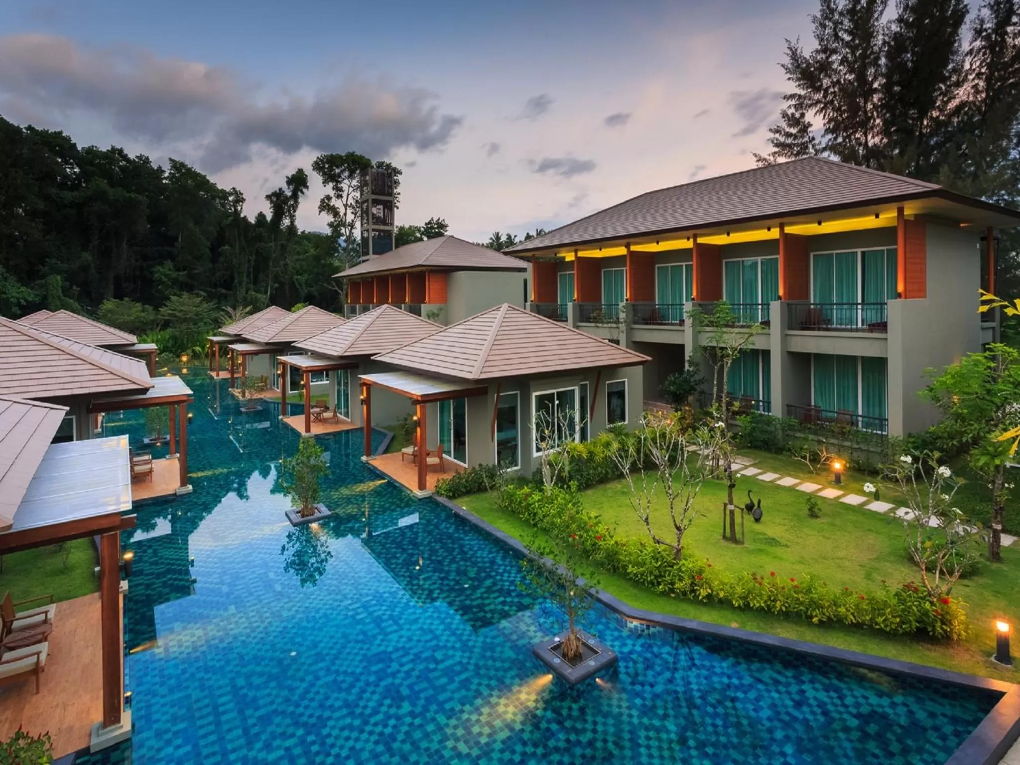 Pool view in Khaolak Forest Resort