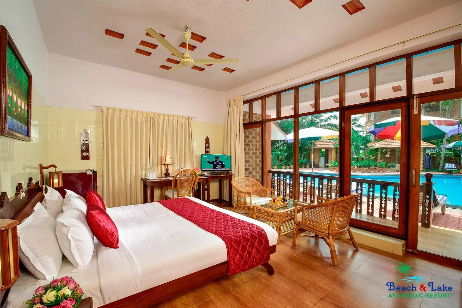 Photo of the whole room, Bed in Beach and Lake Ayurvedic Resort, Kovalam