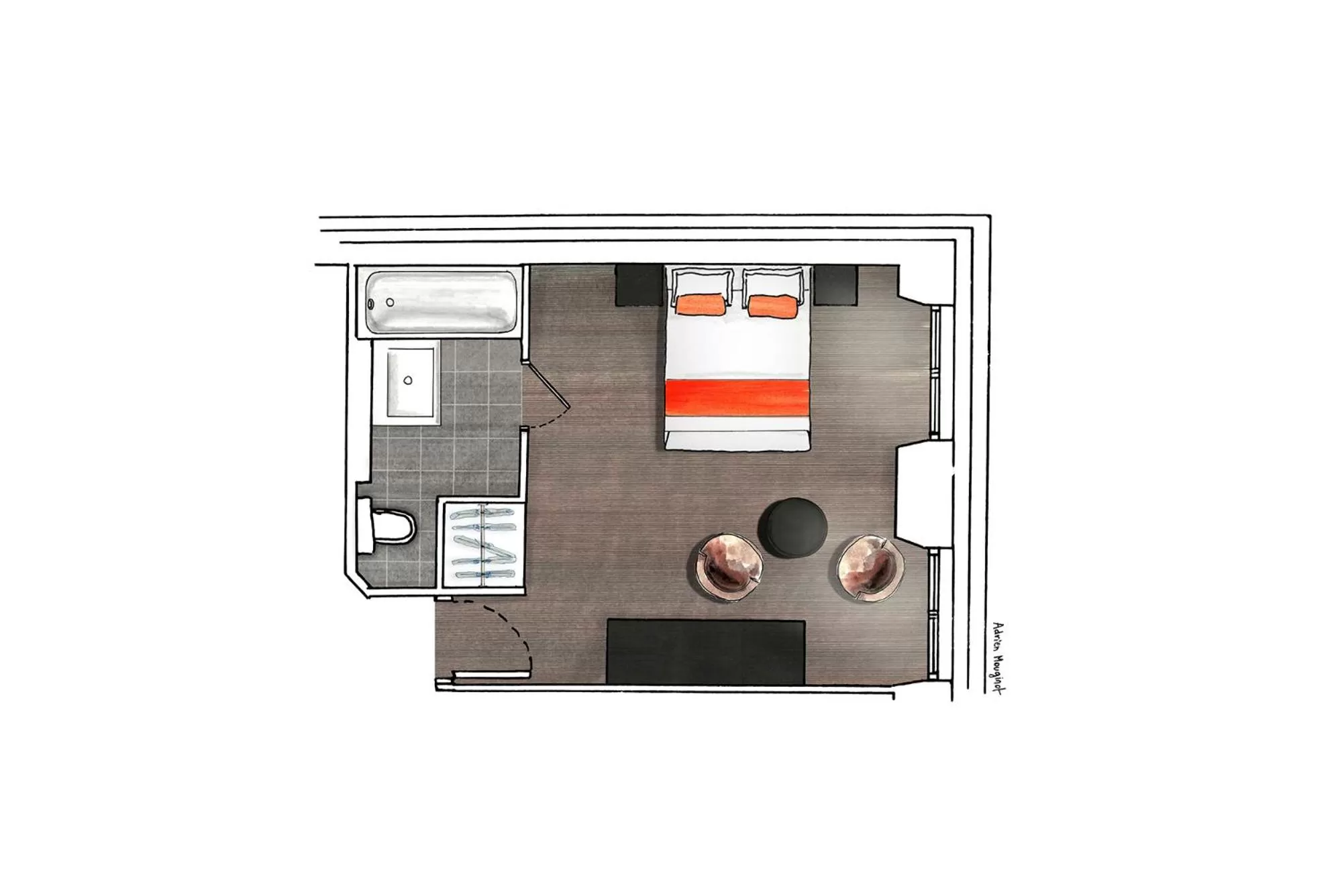 Superior Double Room in Hôtel France d'Antin Opéra