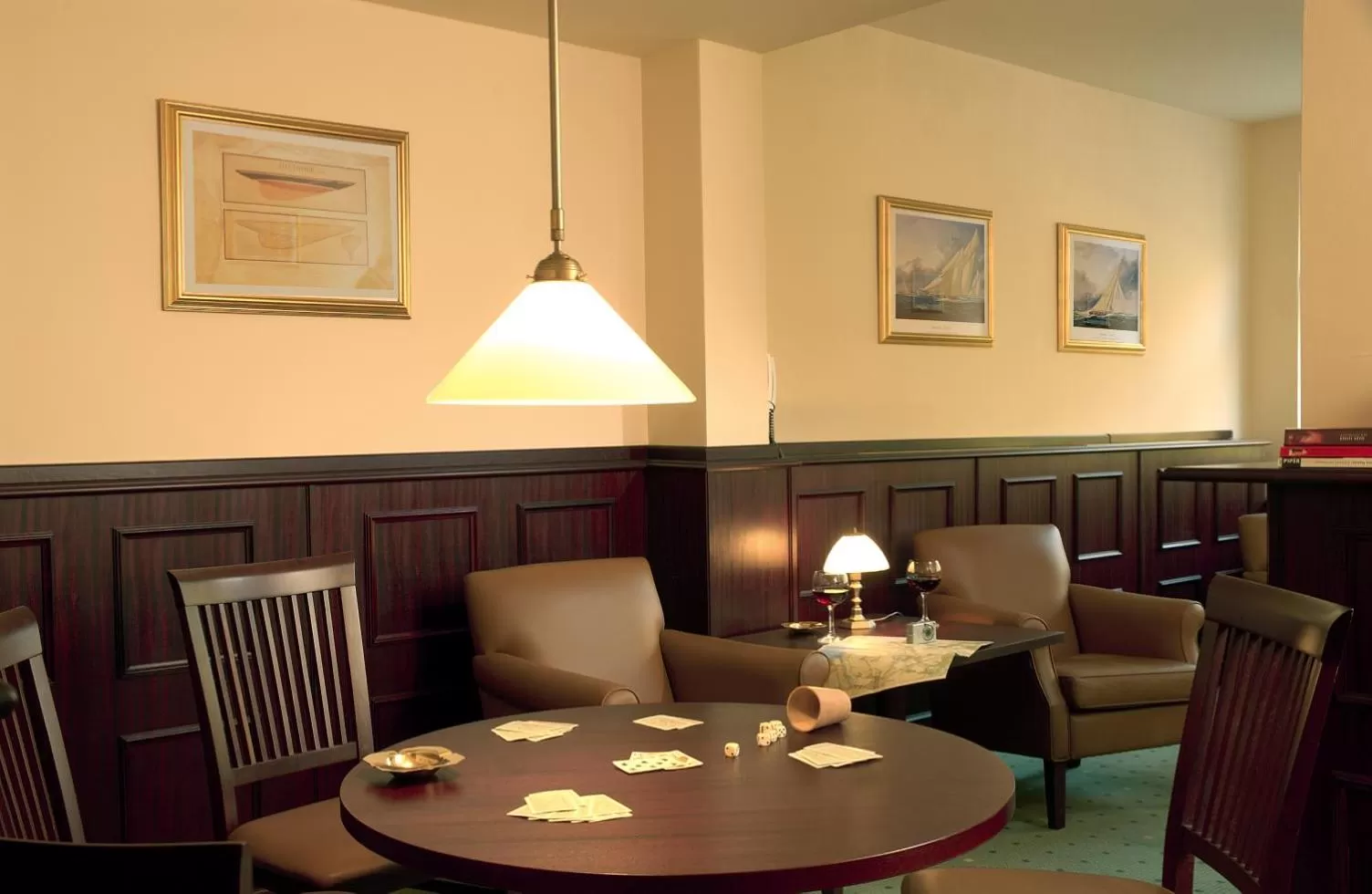 Lounge or bar in Am Weststrand Aparthotel Kühlungsborn