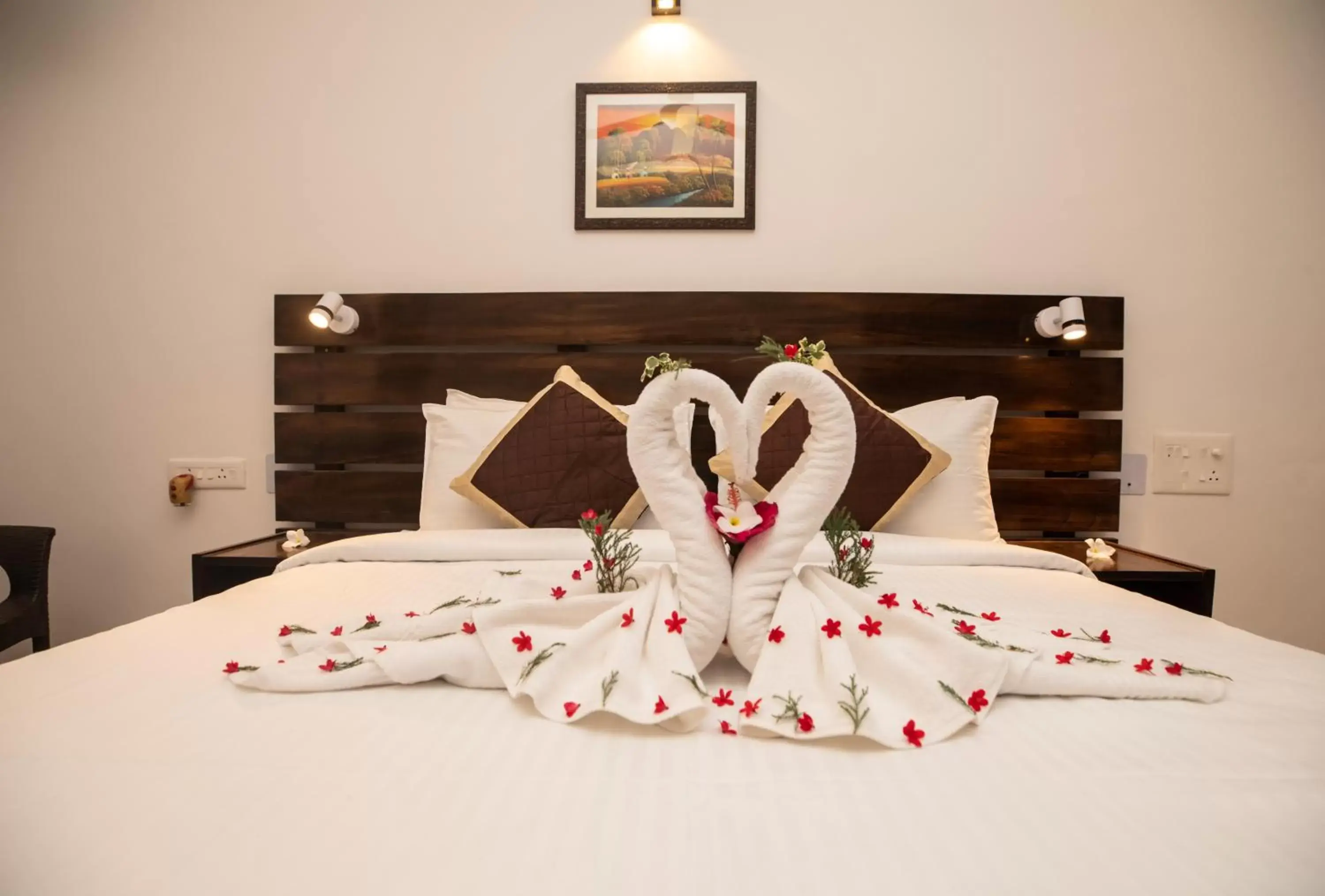 Deluxe Double Room with Balcony in The Woodside Inn Deluxe Double Room with Balcony in The Woodside Inn