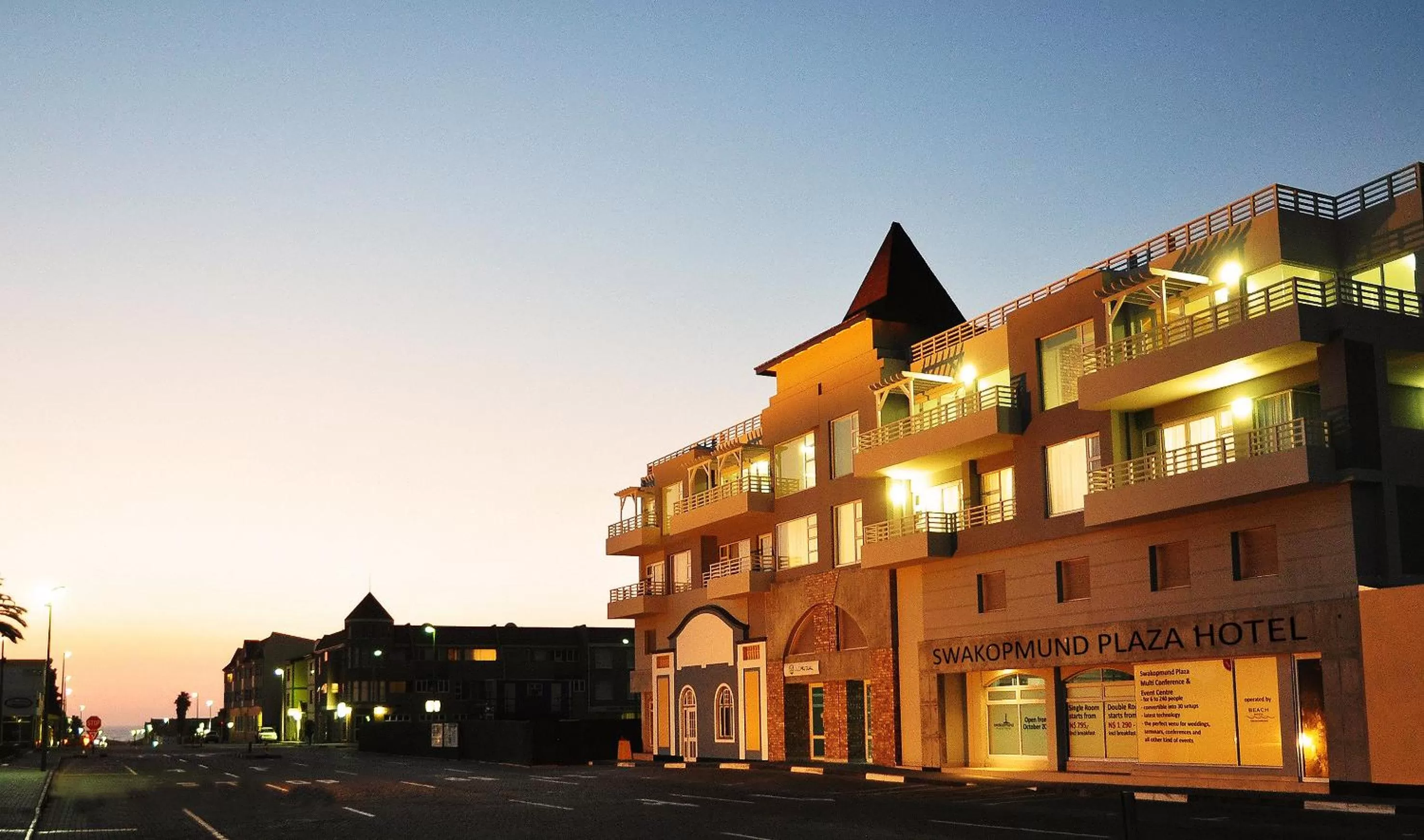 Facade/entrance in Swakopmund Plaza Hotel