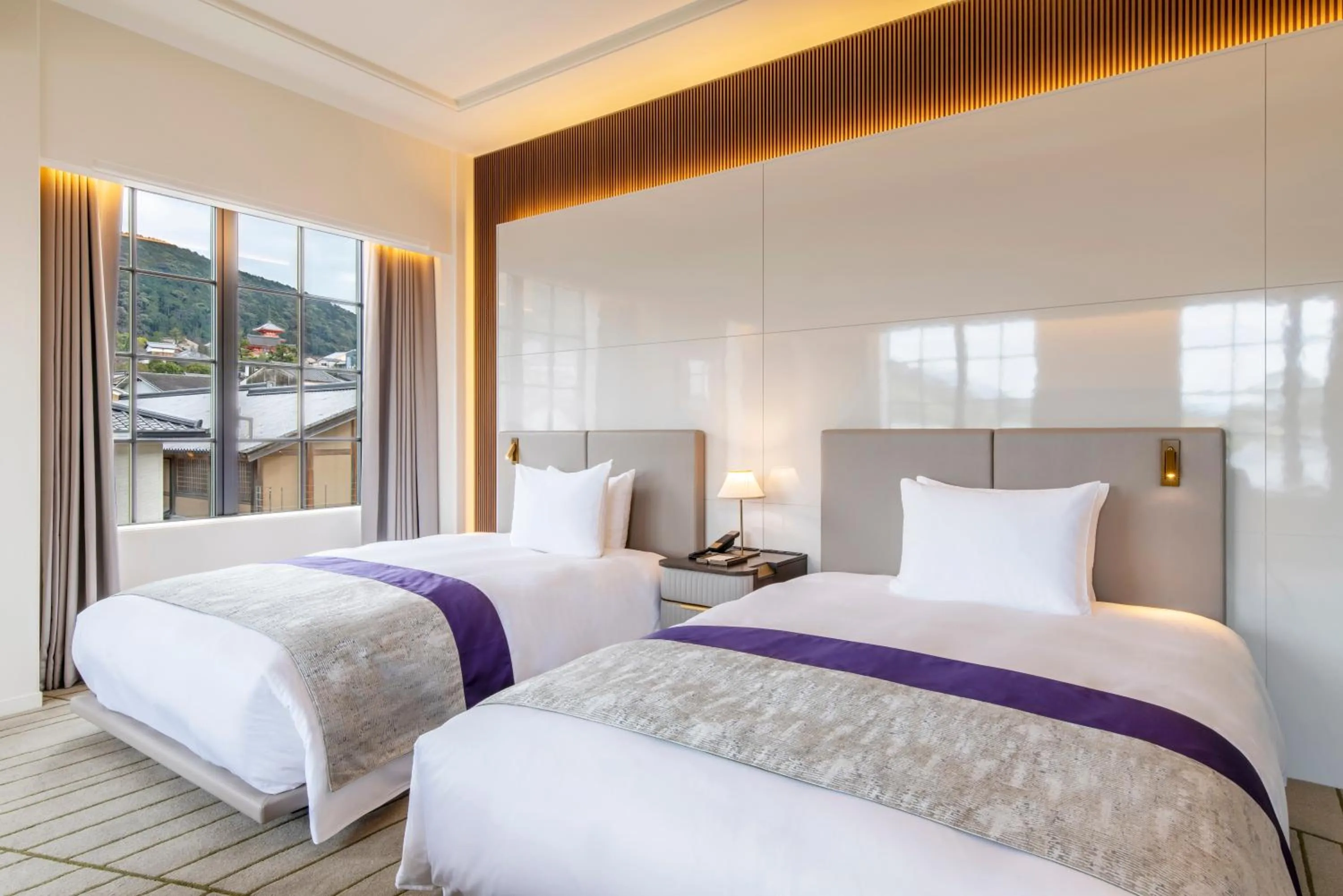 Premium Corner Twin Room with Free Lounge Access in The Hotel Seiryu Kyoto Kiyomizu - a member of the Leading Hotels of the World-