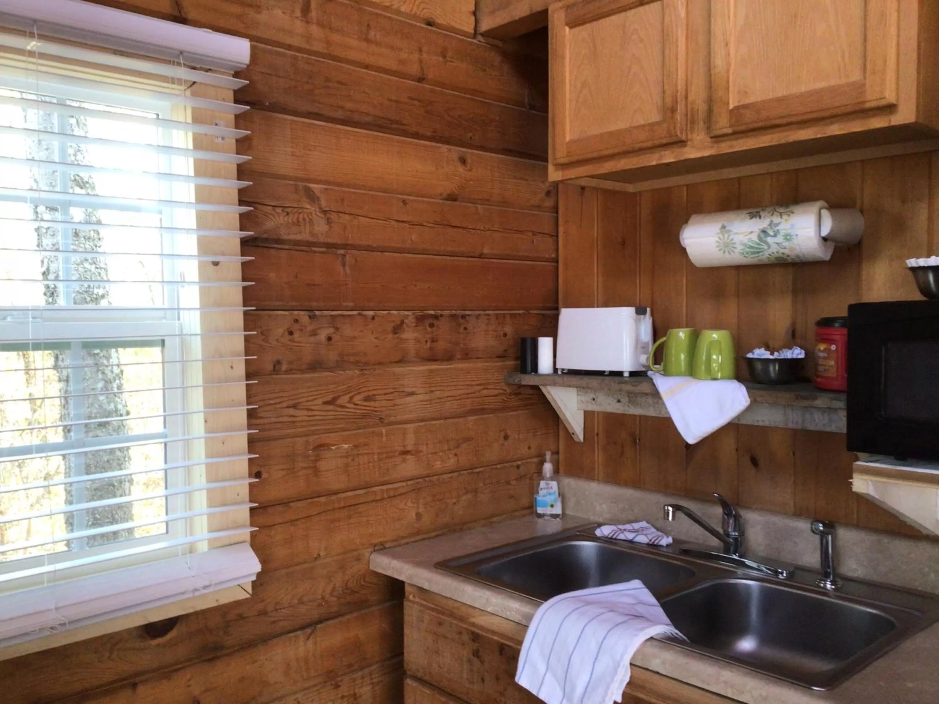Kitchen or kitchenette in Kozy Haven Log Cabin Rentals