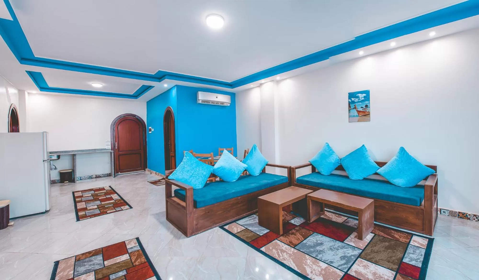 Living room in Seaview Panorama Boatel