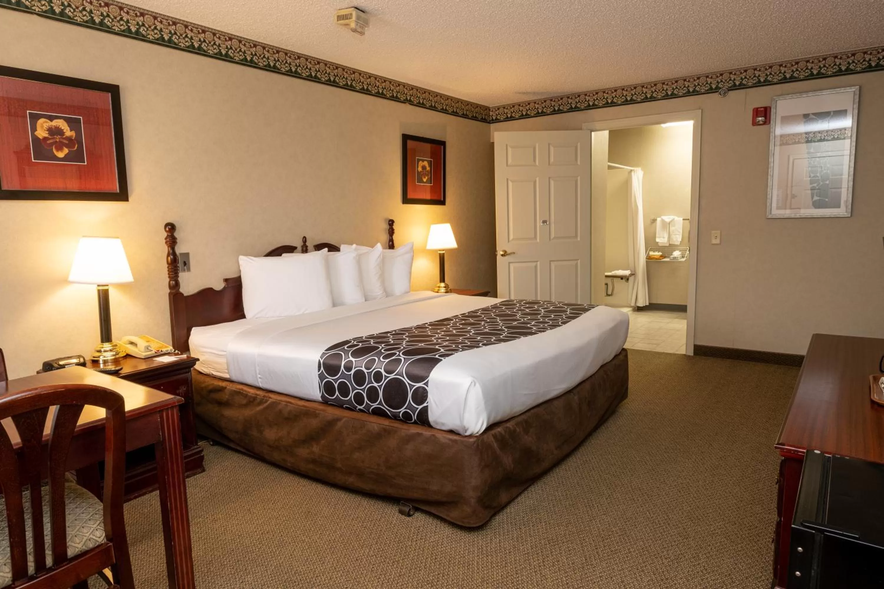 Photo of the whole room, Bed in Hilltop Inn & Suites, near Foxwoods Casino