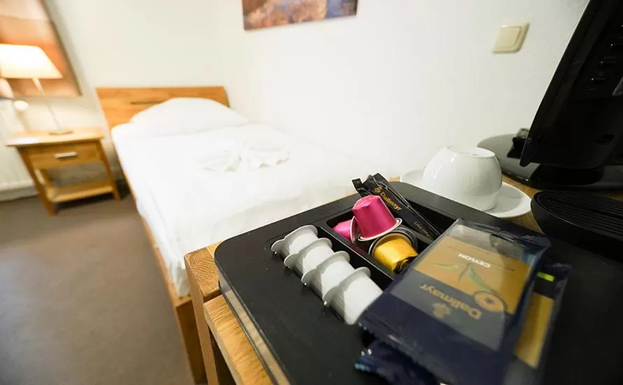 Decorative detail, Bed in Hotel Waldhalle