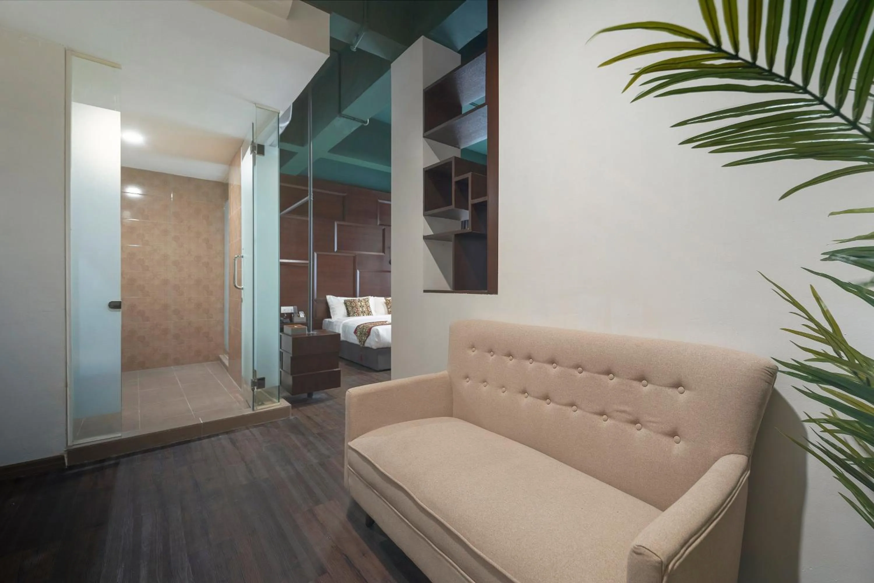 Living room in East Riverine Boutique Hotel