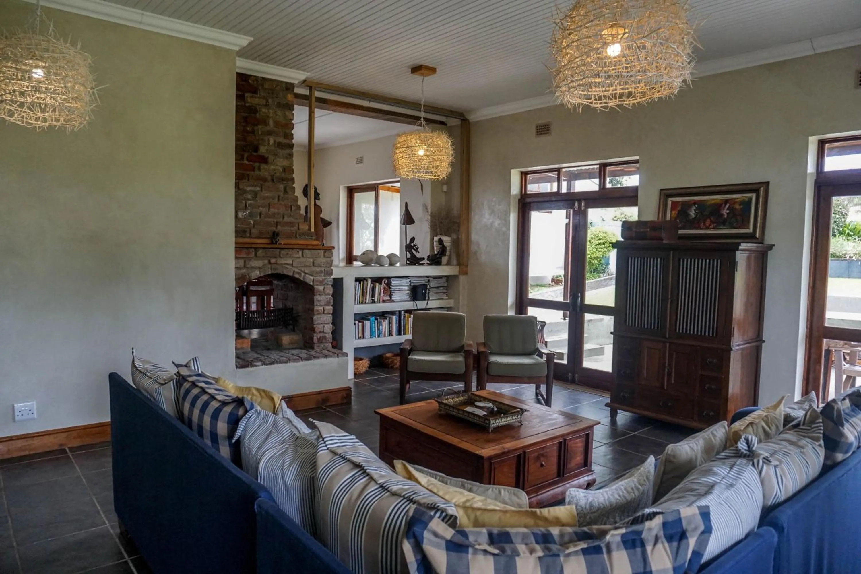 Living room in A Hilltop Country Retreat