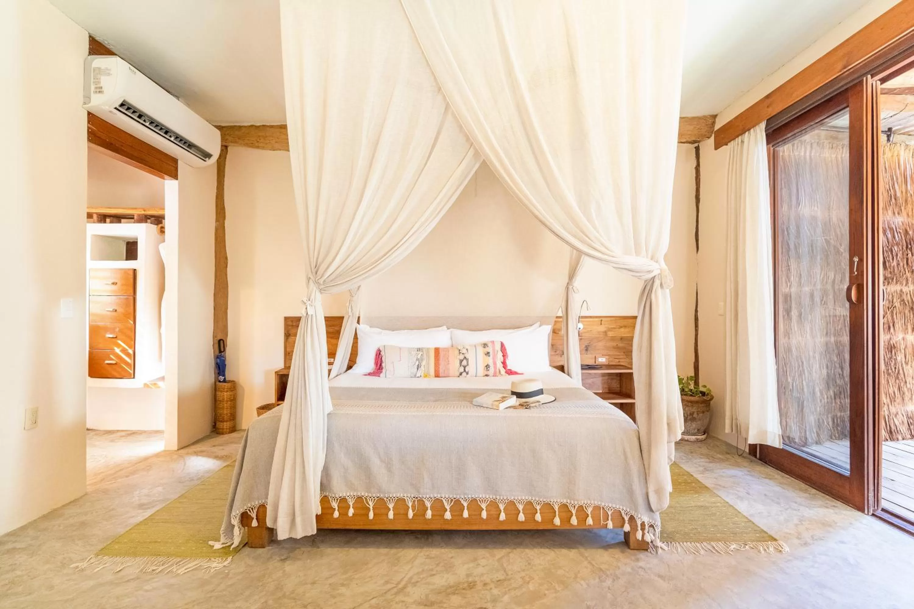 Bed in Ahau Tulum - Beachfront Hotel