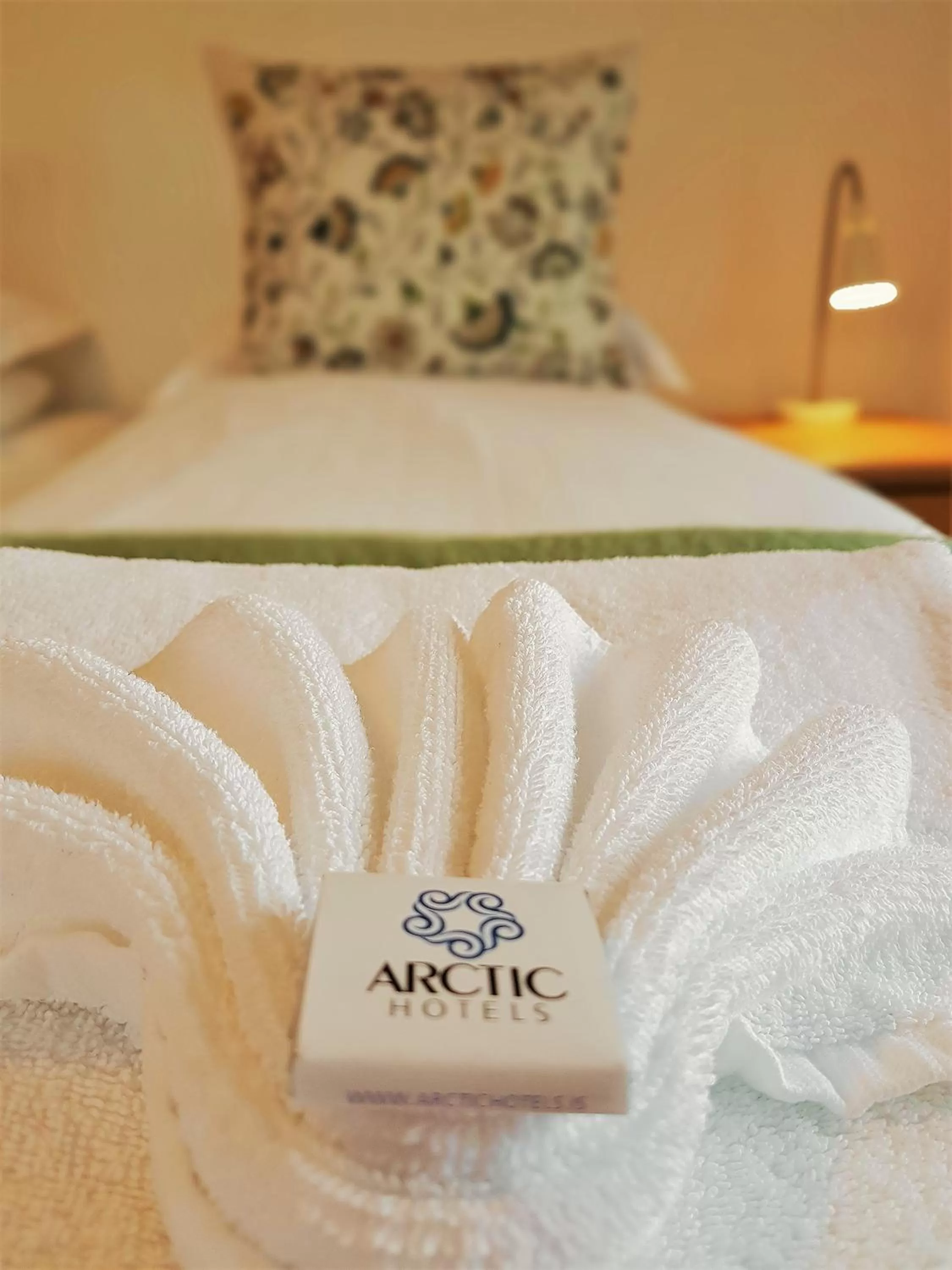 Decorative detail, Bed in Hótel Tindastóll