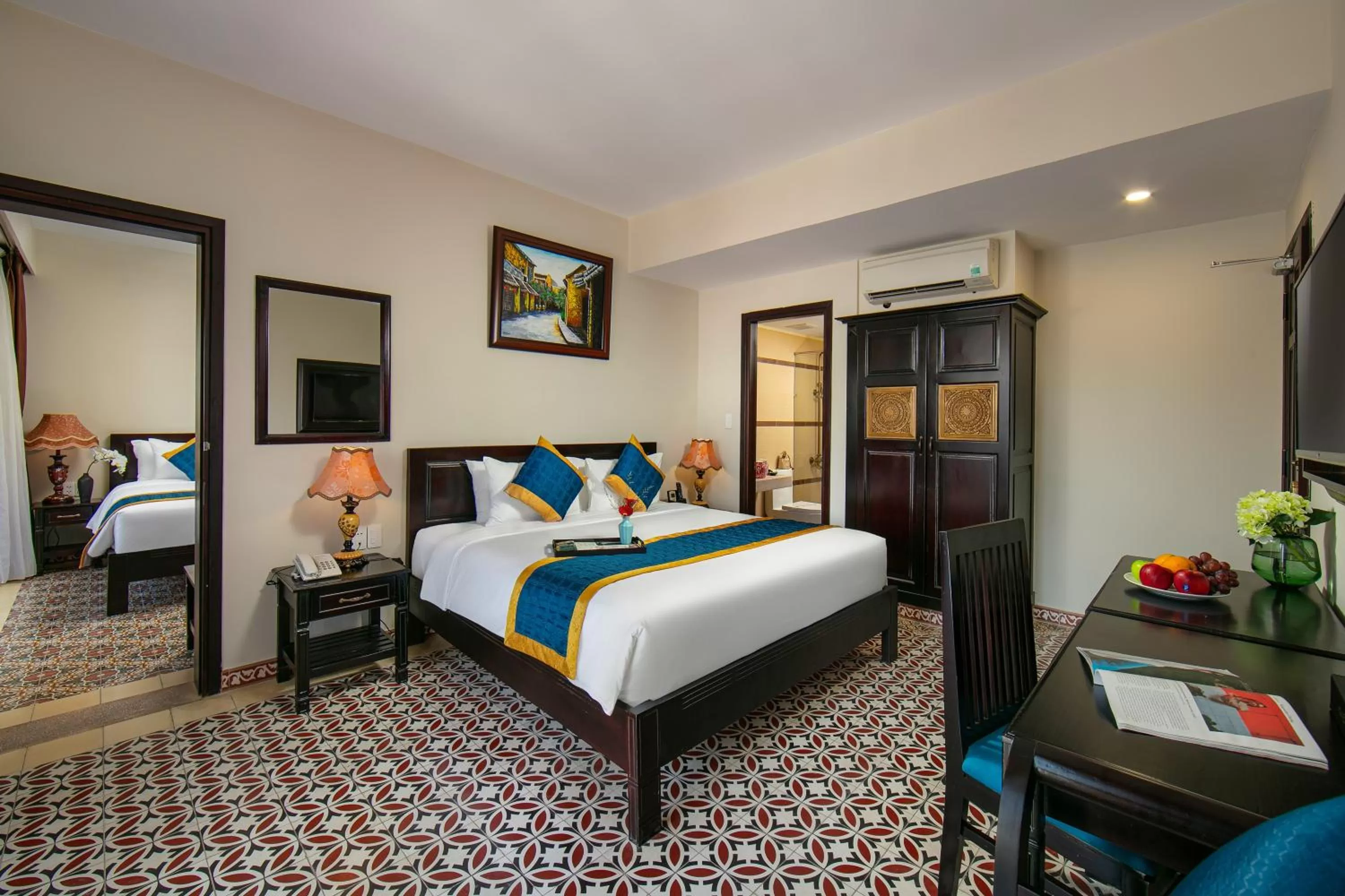 Bed in La Charm Hoi An Hotel & Spa