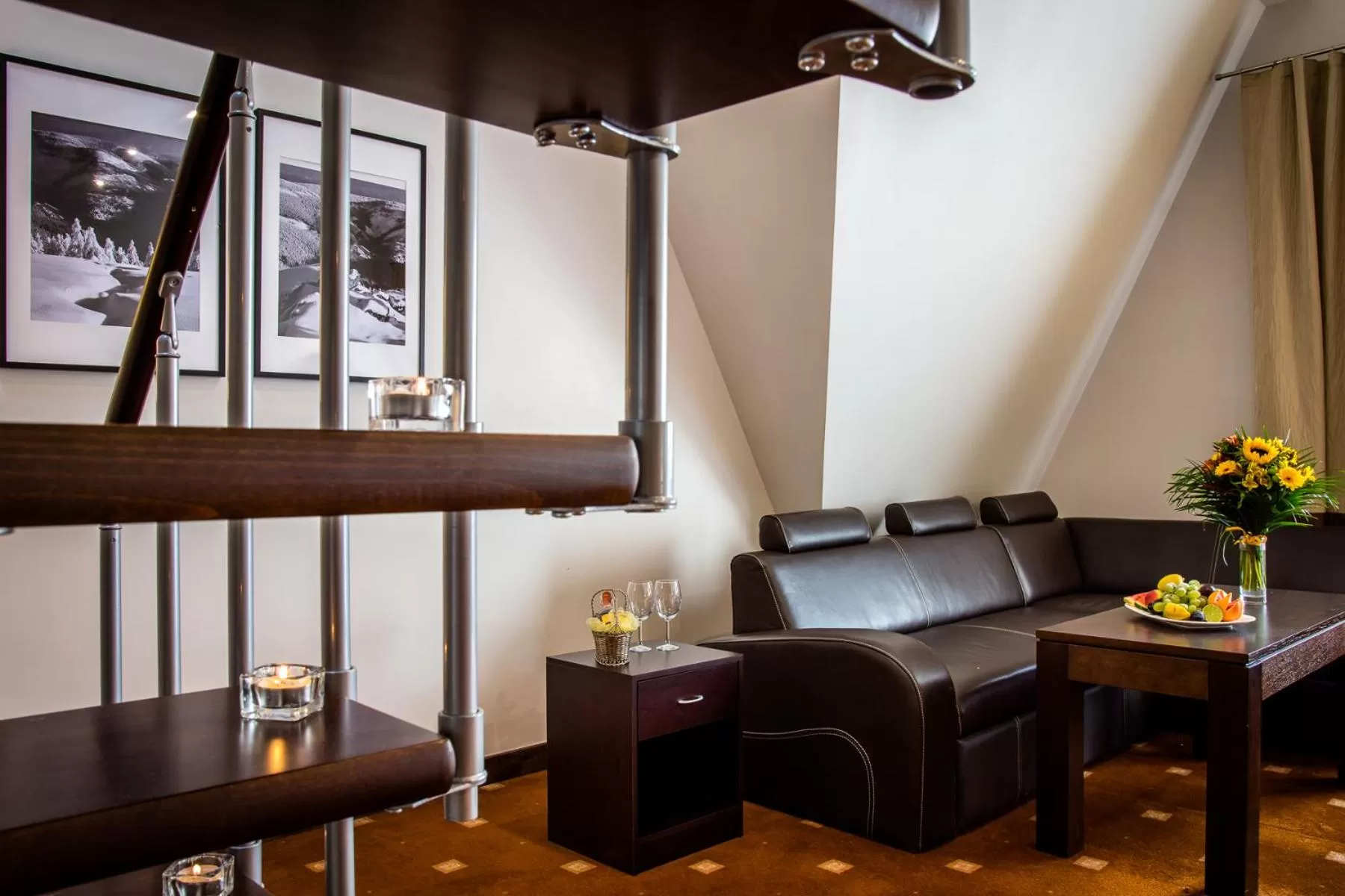 Living room in Hotel Nowy Dwór Elizy blisko Sky Bridge