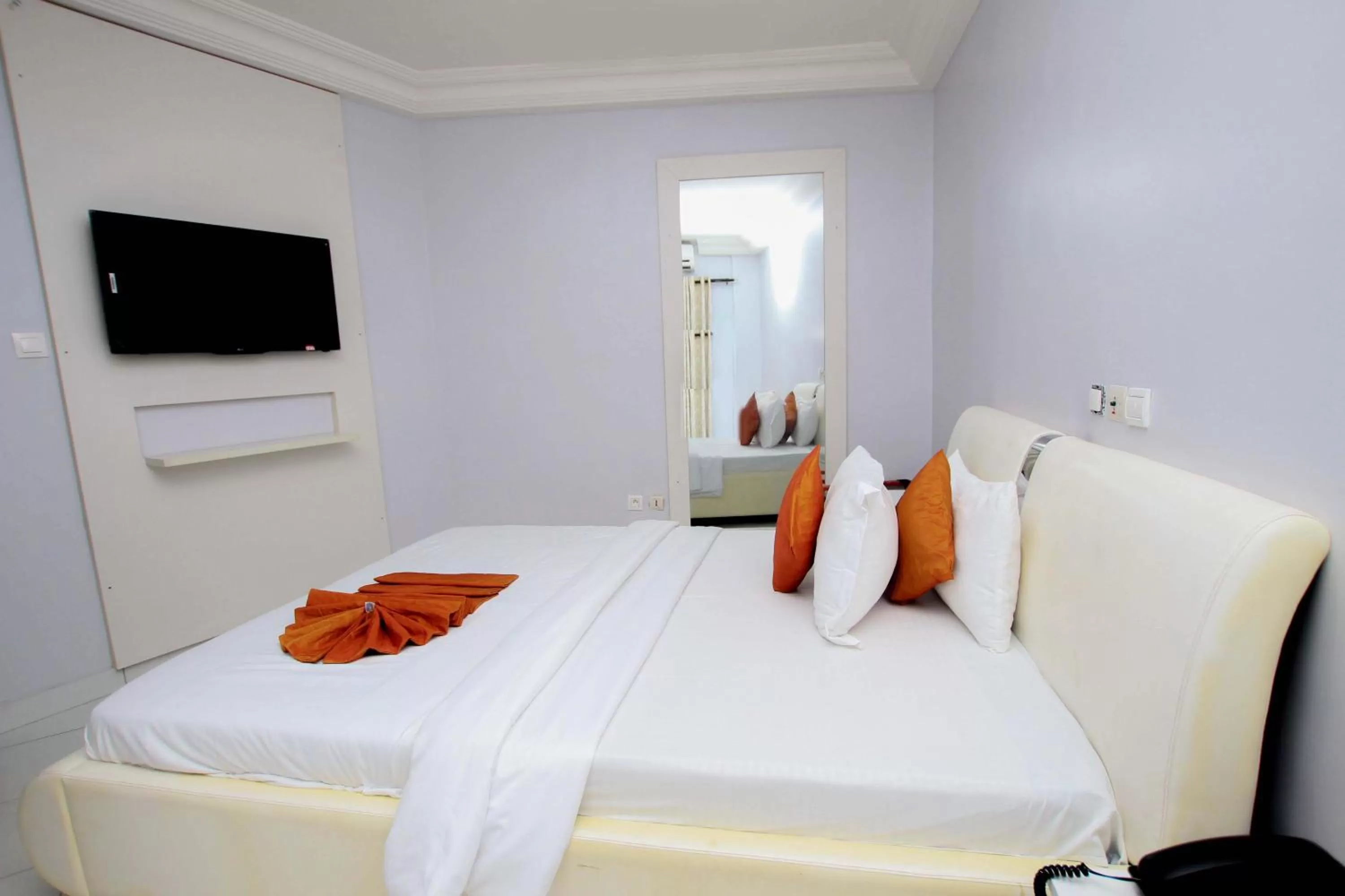 Bedroom, Bed in Hotel Galilée