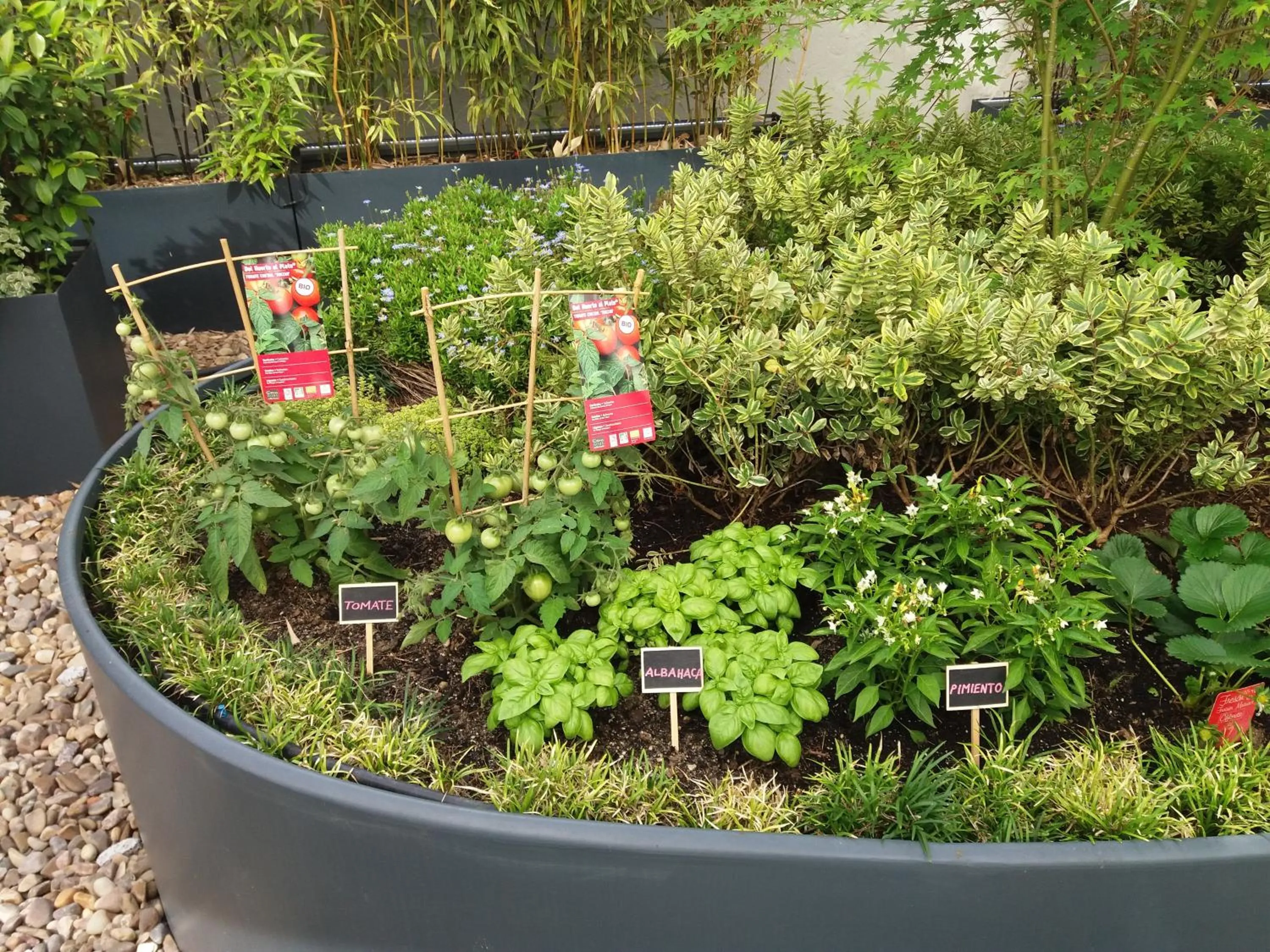 Patio in Ibis Budget Madrid Calle 30