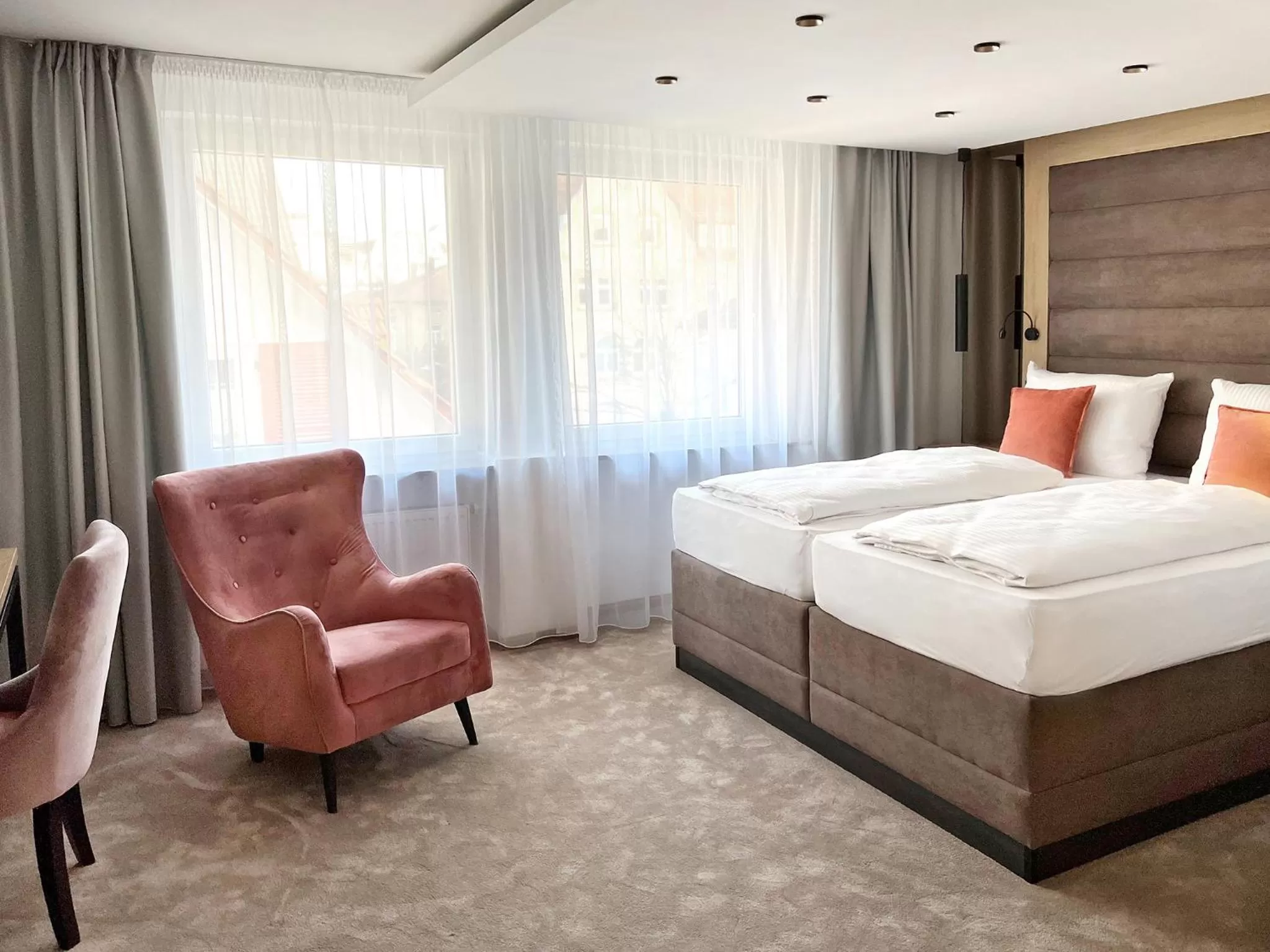 Photo of the whole room, Bed in DORMERO Hotel Reutlingen