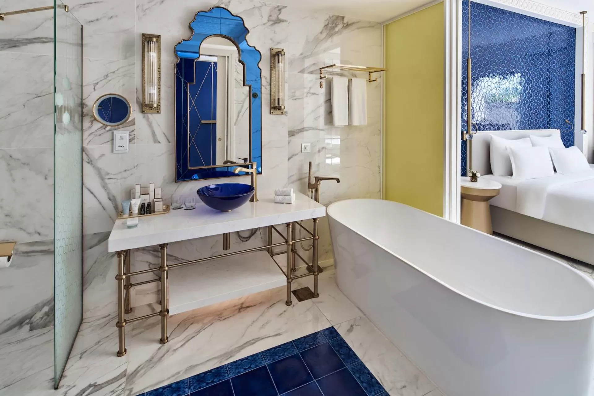 Bathroom, Bed in Rixos Premium Saadiyat Island - All Inclusive