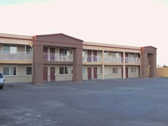 Property building in Americas Best Value Inn Hanford