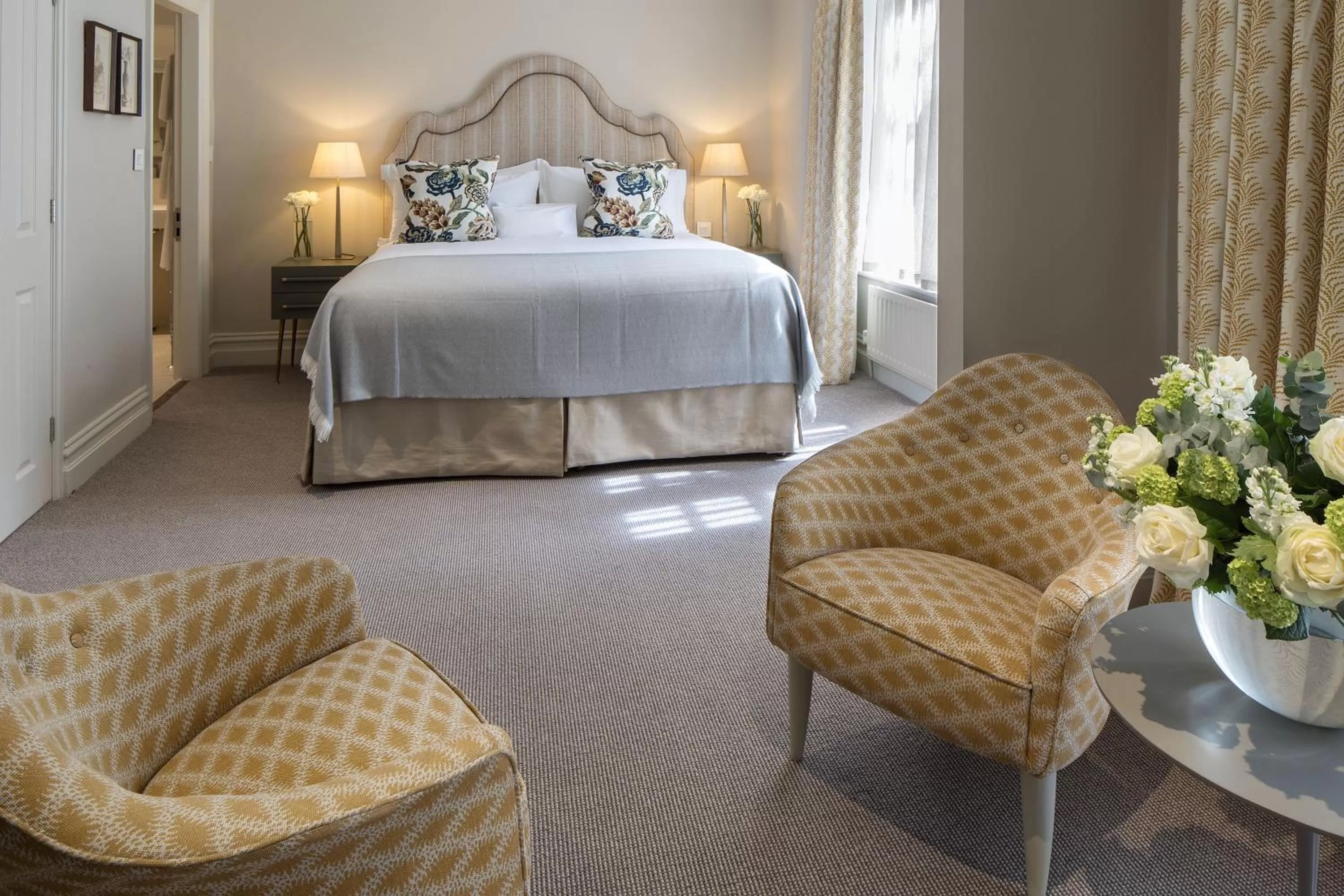 Seating area, Bed in Linthwaite House Hotel