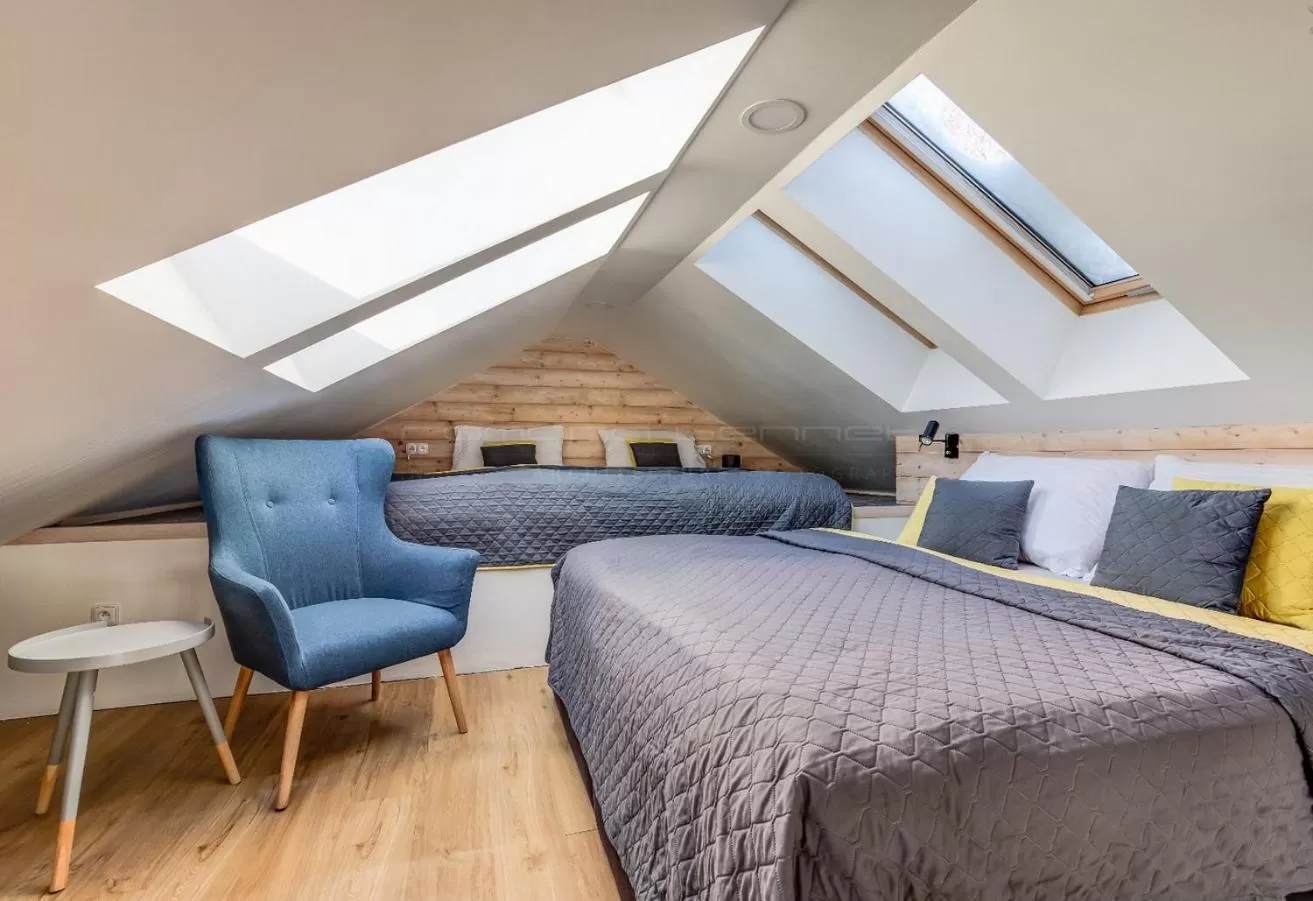 Bed in Hotel Maralák