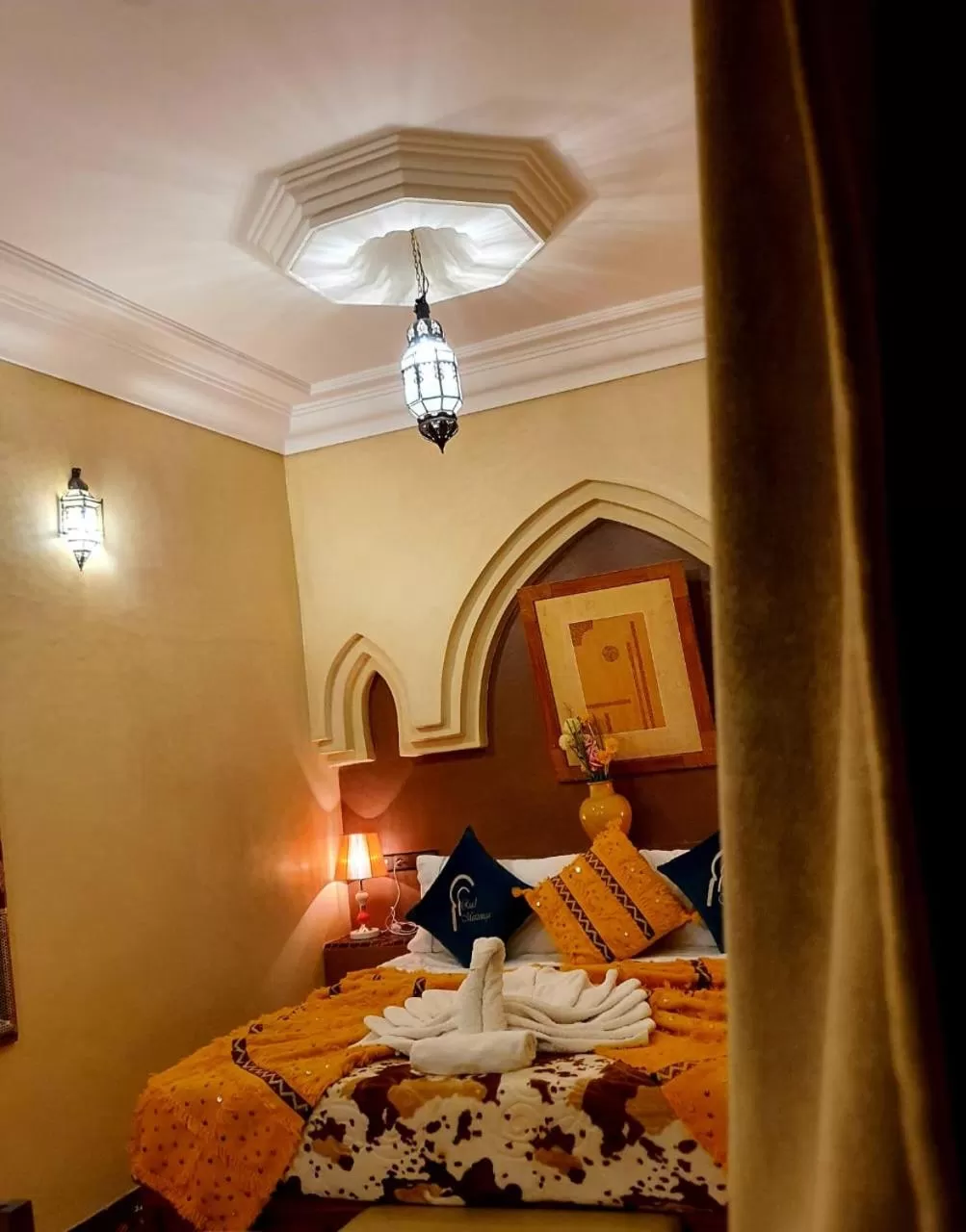Bed in Riad Merzouga