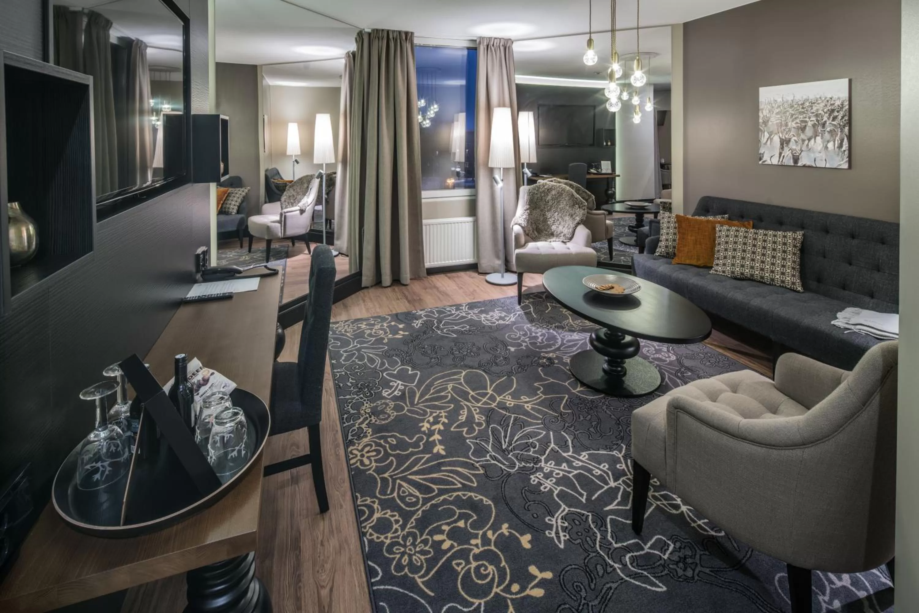 Communal lounge/ TV room in Lapland Hotels Oulu