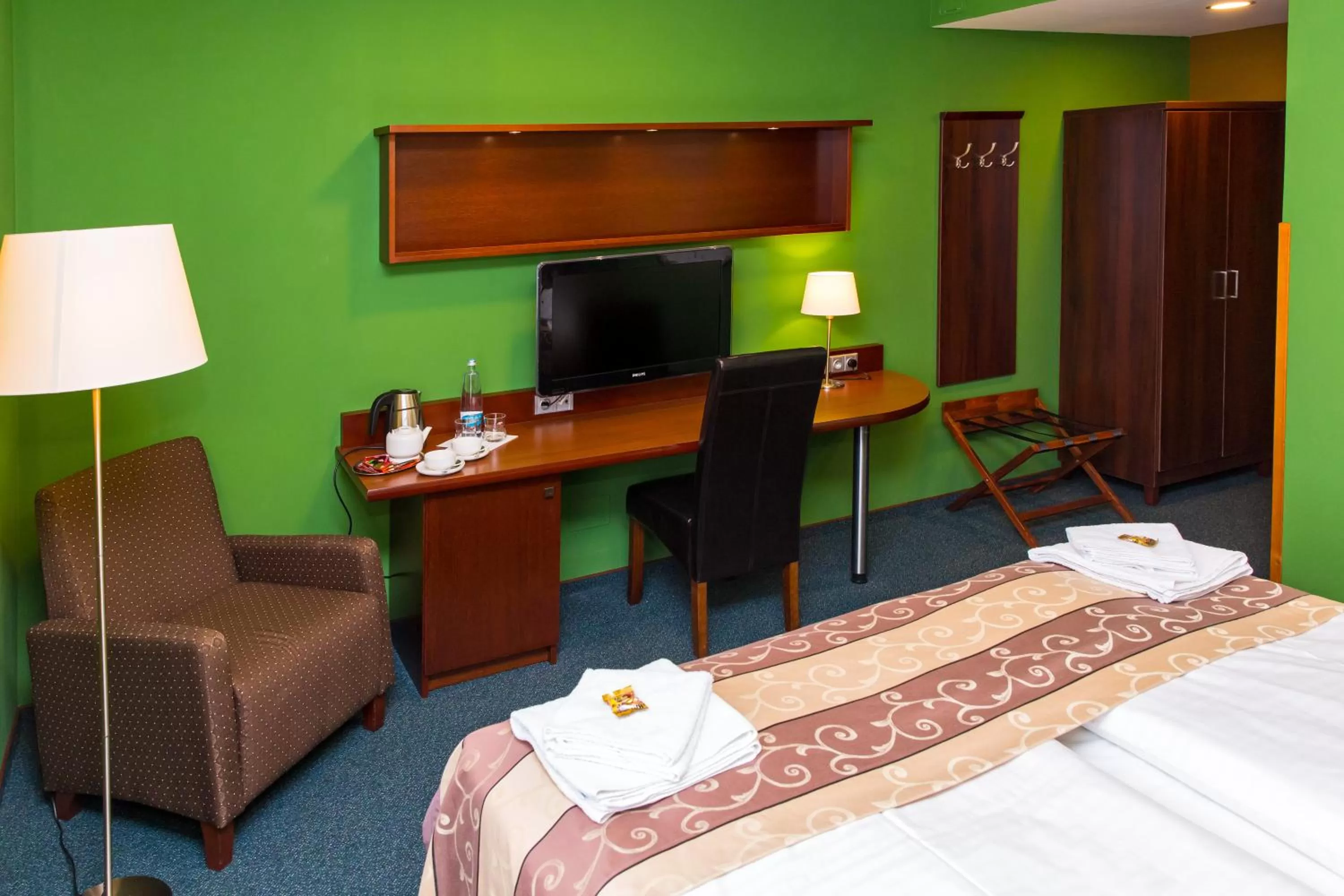 Decorative detail, Bed in Hotel Rieger Garni