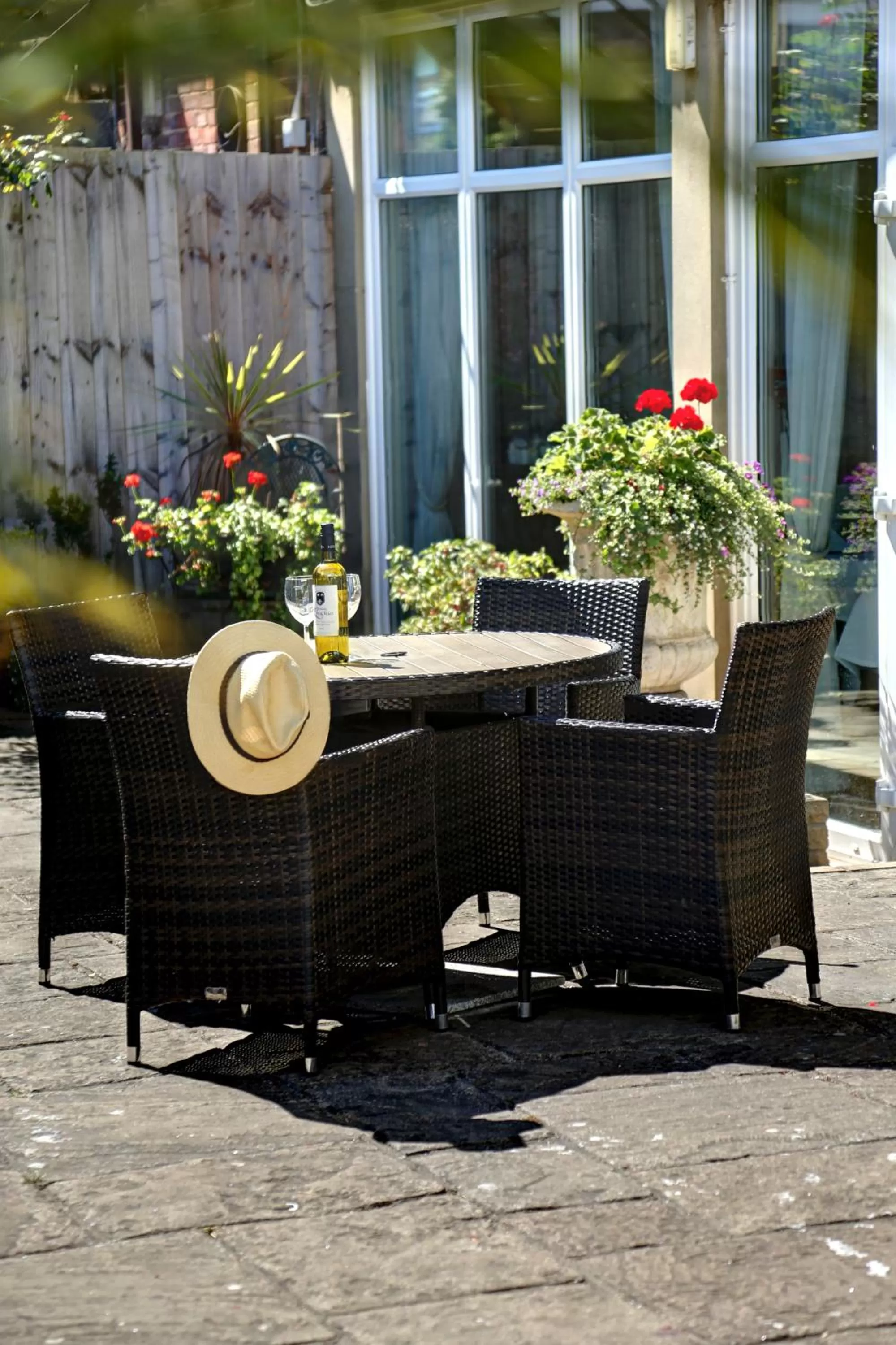 Patio in Best Western Brook Hotel