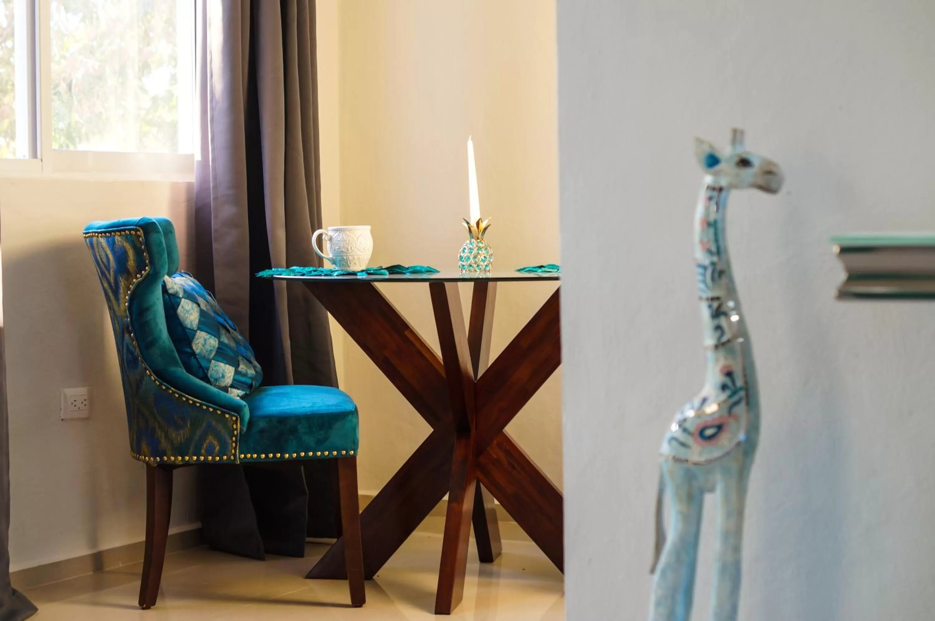 Seating area in Casa Xcanatun