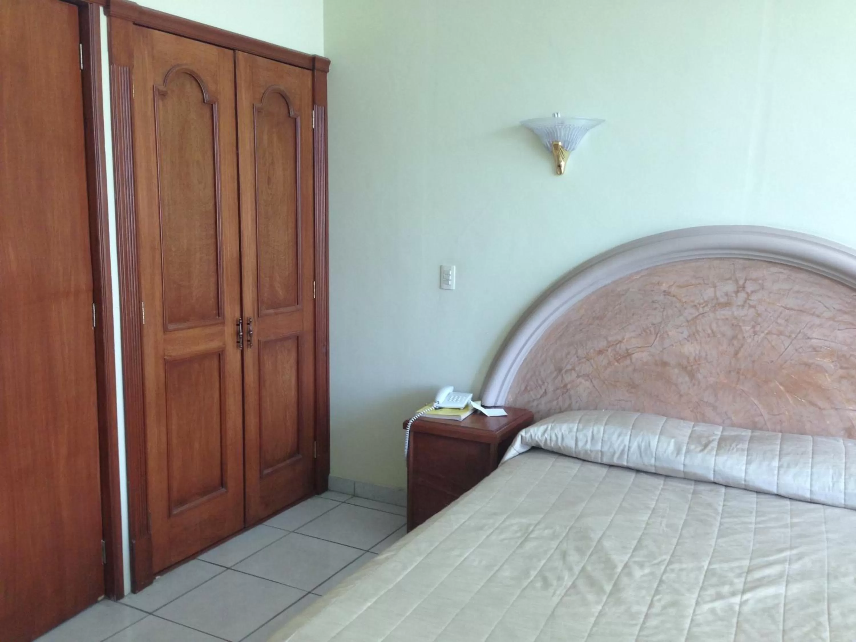 Bed in Hotel Plaza Sahuayo