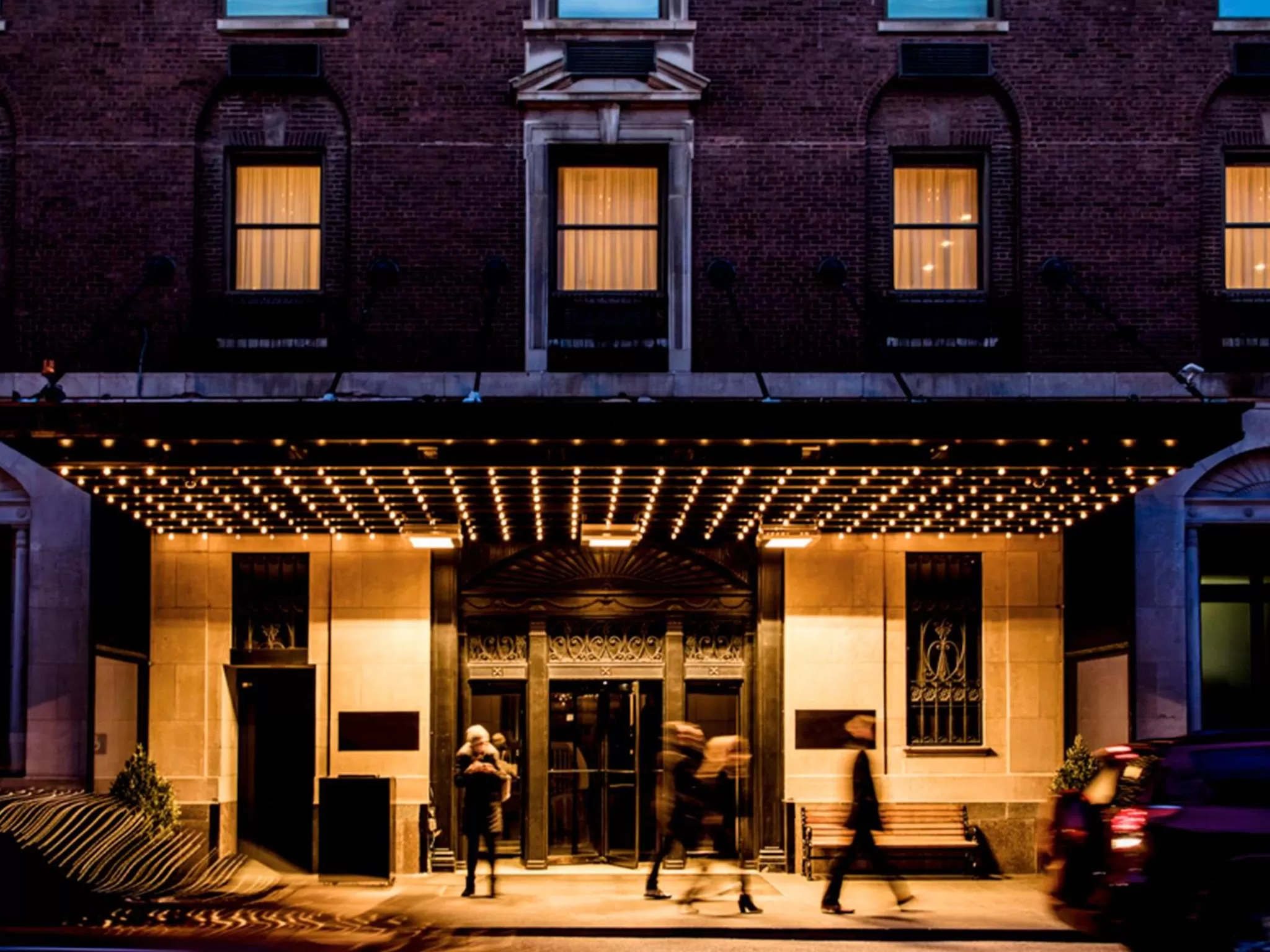 Facade/entrance in Ambassador Chicago, part of JdV by Hyatt