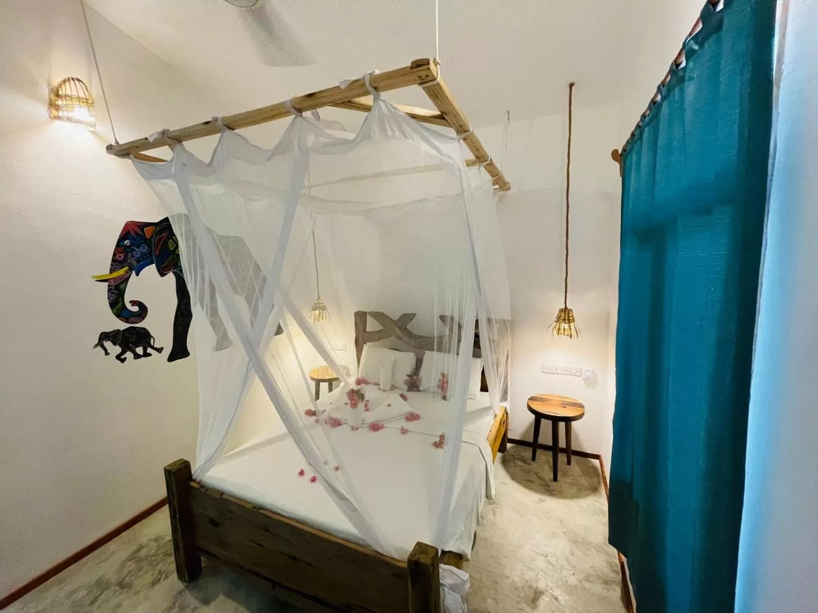 Bed in Babalao Bungalows