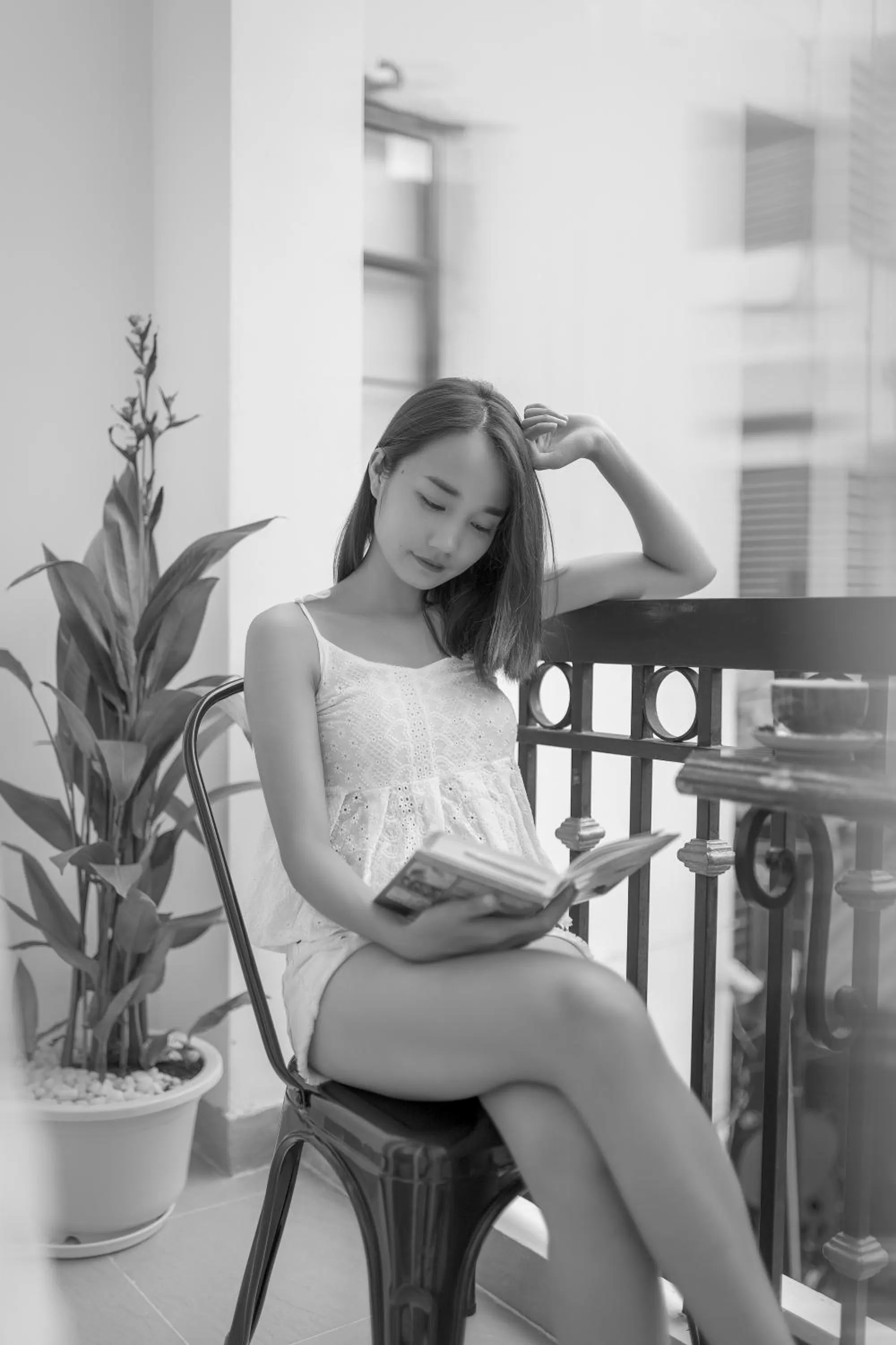 Balcony/Terrace in Chez Mimosa Local - Free Laundry