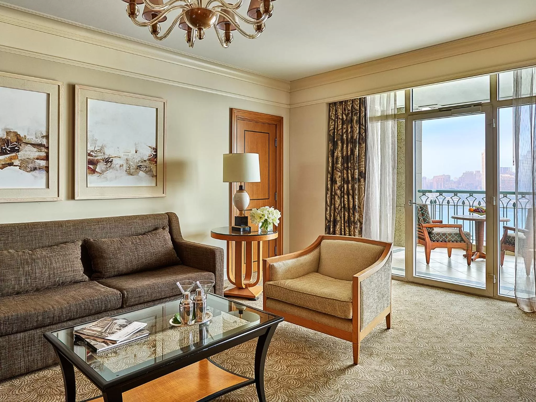 Living room in Four Seasons Hotel Cairo at Nile Plaza