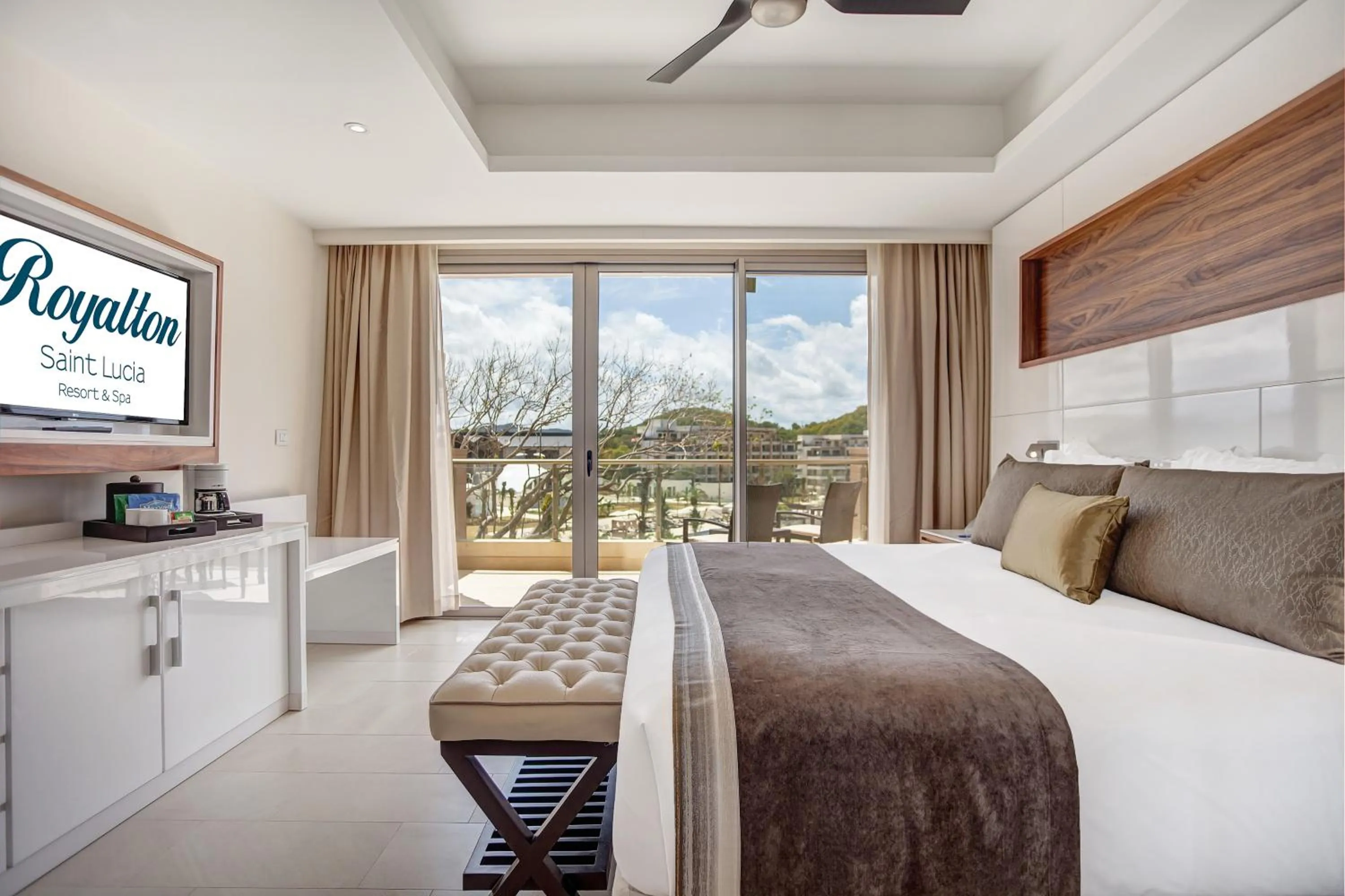 Bedroom, Bed in Royalton Saint Lucia, An Autograph Collection All-Inclusive Resort