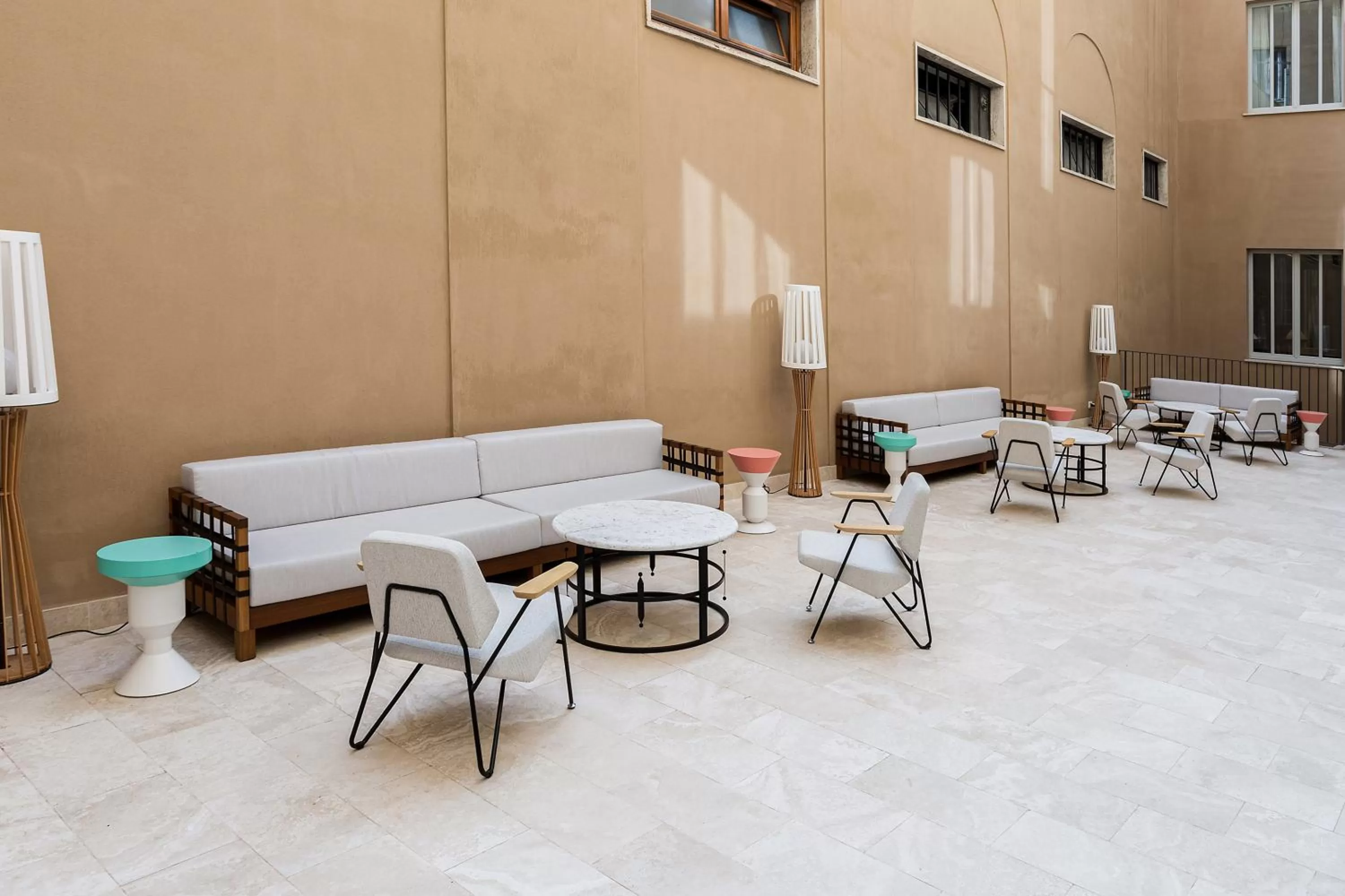 Patio in Room Mate Collection Filippo, Rome-Fontana di Trevi