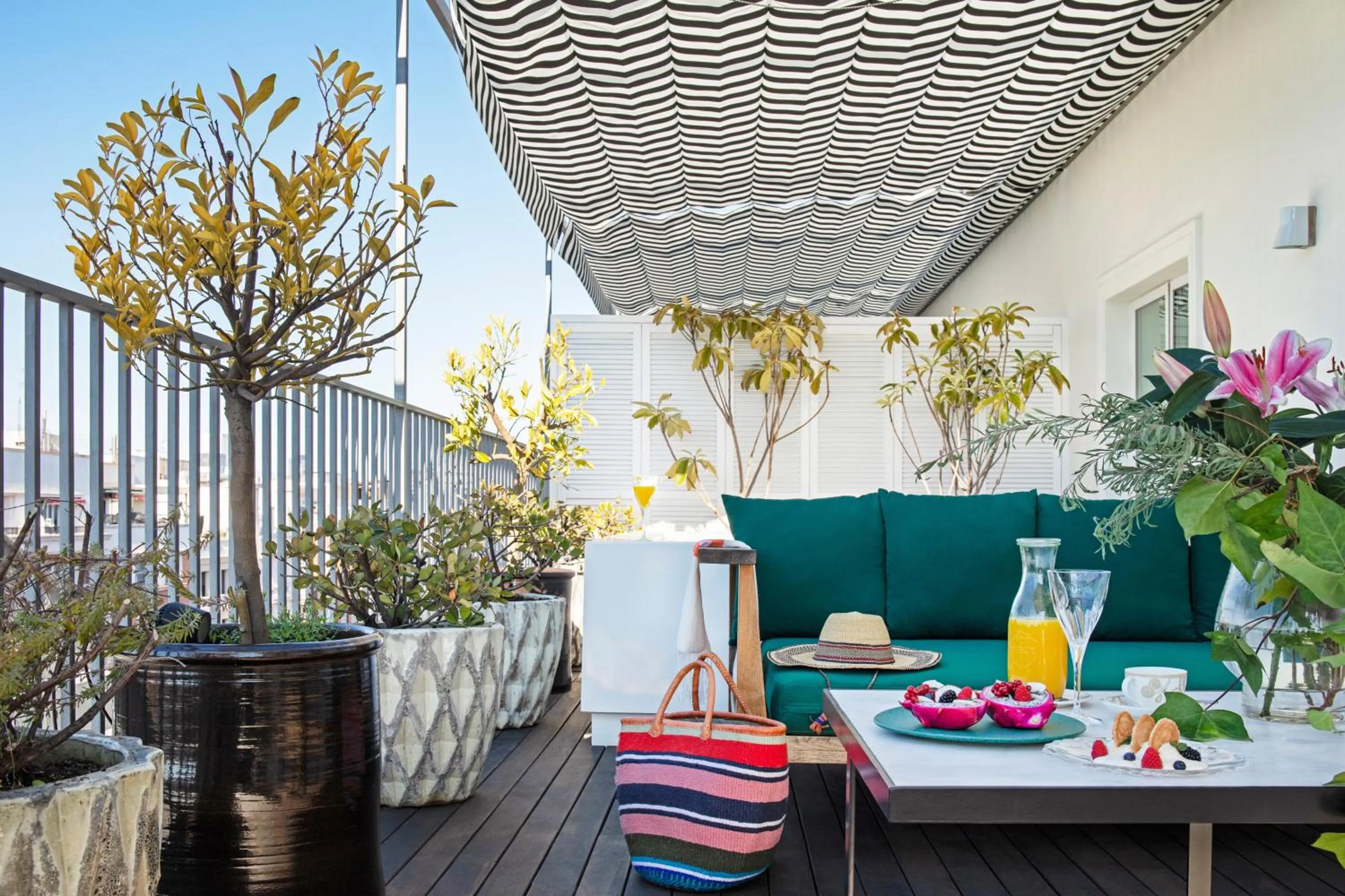 Balcony/Terrace in BLESS Hotel Madrid - The Leading Hotels of the World