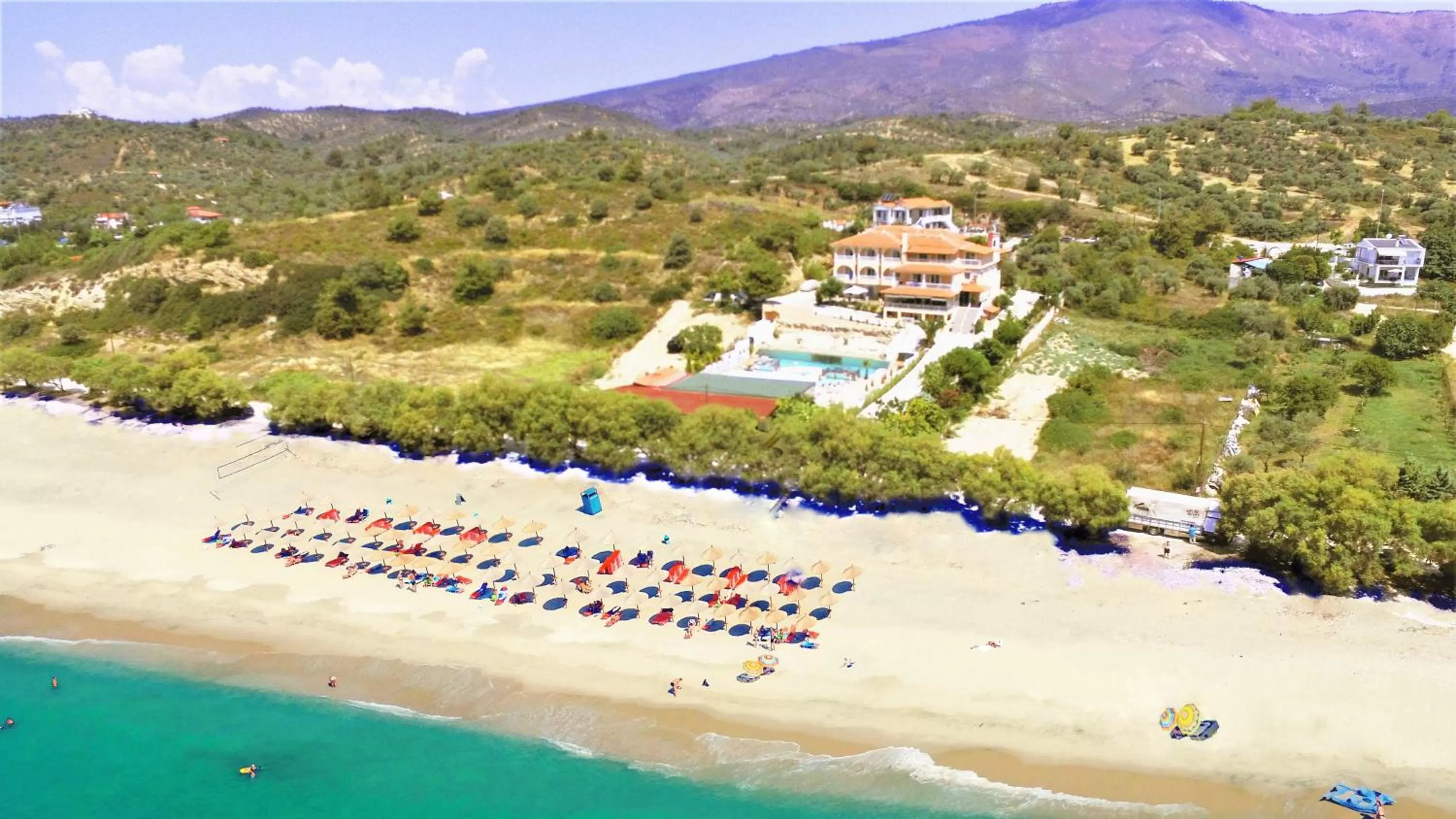 Bird's eye view, Bird's-eye View in Thassos Hotel Grand Beach