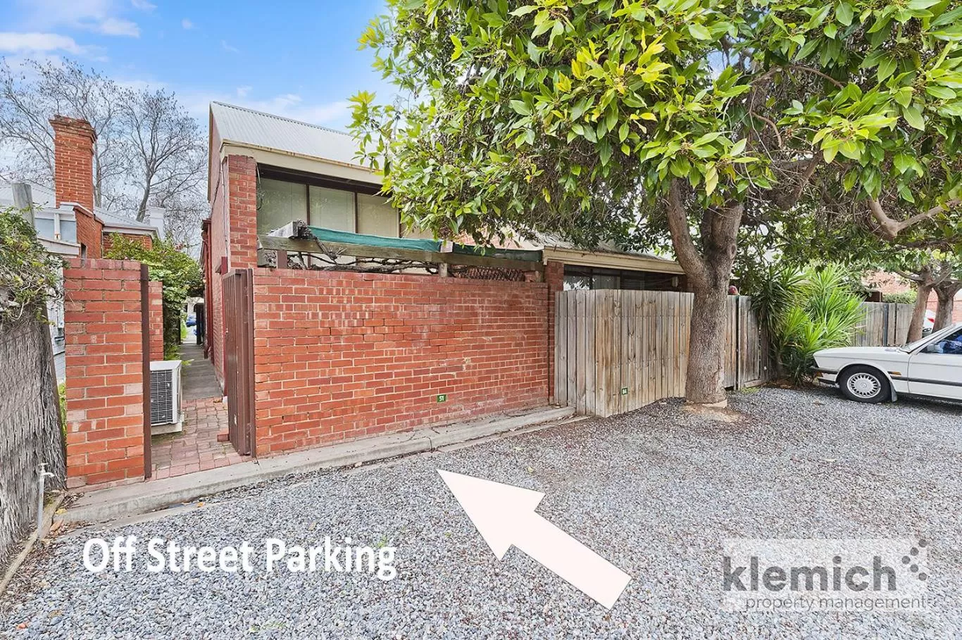 Parking in North Adelaide Heritage Cottages & Apartments